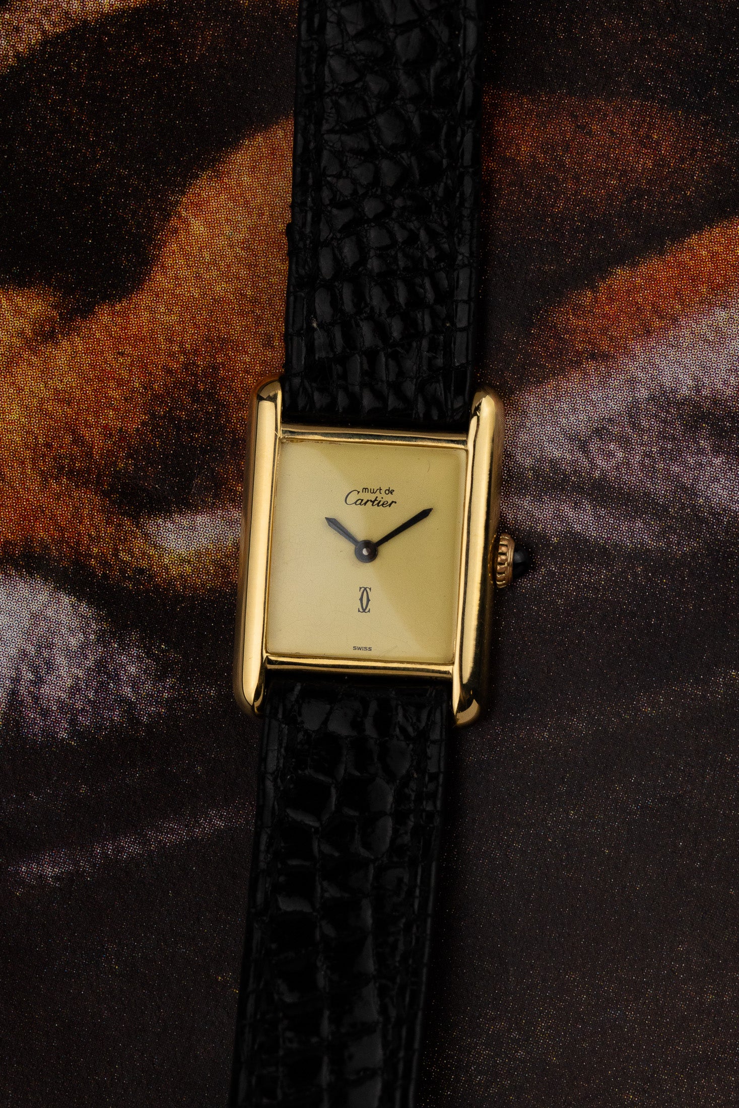1980s Lady Must de Cartier Tank "Limoncello" Manual wind Serviced