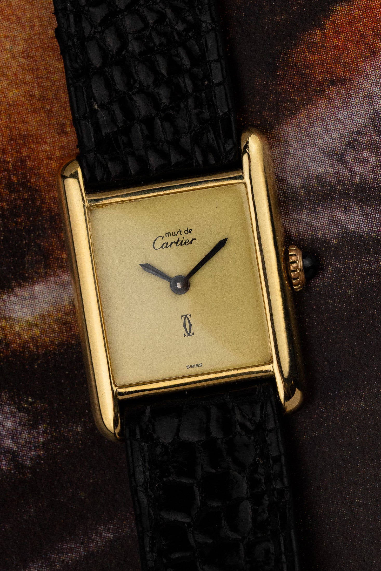 1980s Lady Must de Cartier Tank "Limoncello" Manual wind Serviced