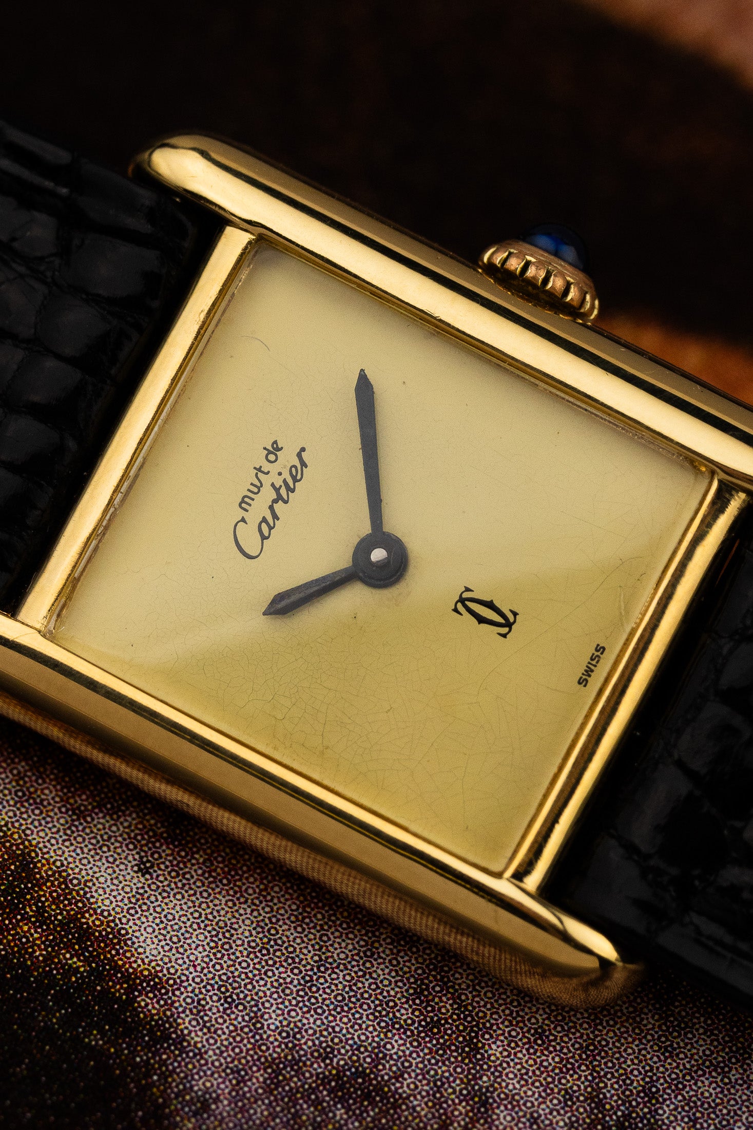 1980s Lady Must de Cartier Tank "Limoncello" Manual wind Serviced