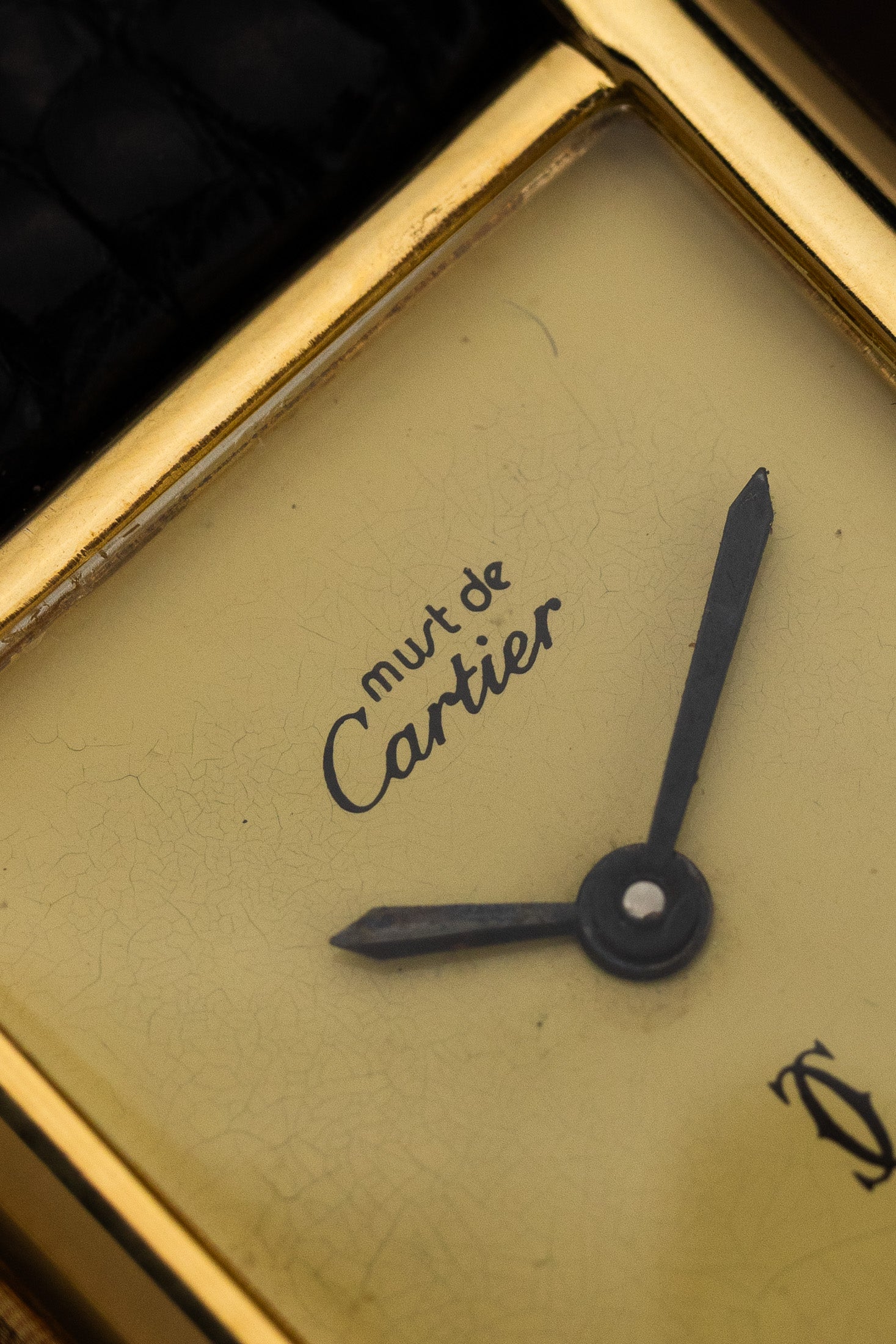 1980s Lady Must de Cartier Tank "Limoncello" Manual wind Serviced