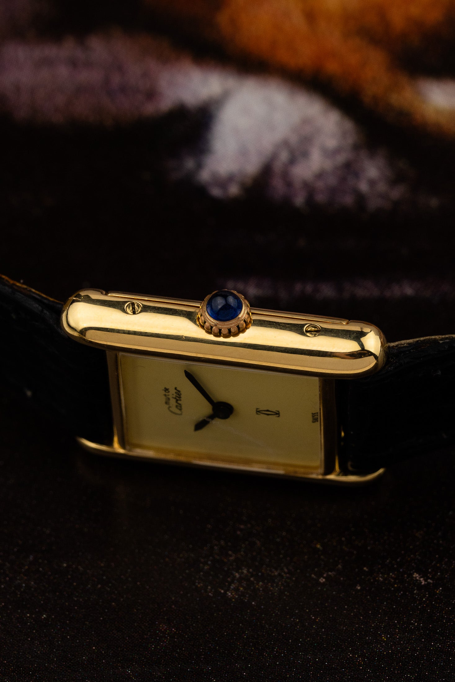1980s Lady Must de Cartier Tank "Limoncello" Manual wind Serviced