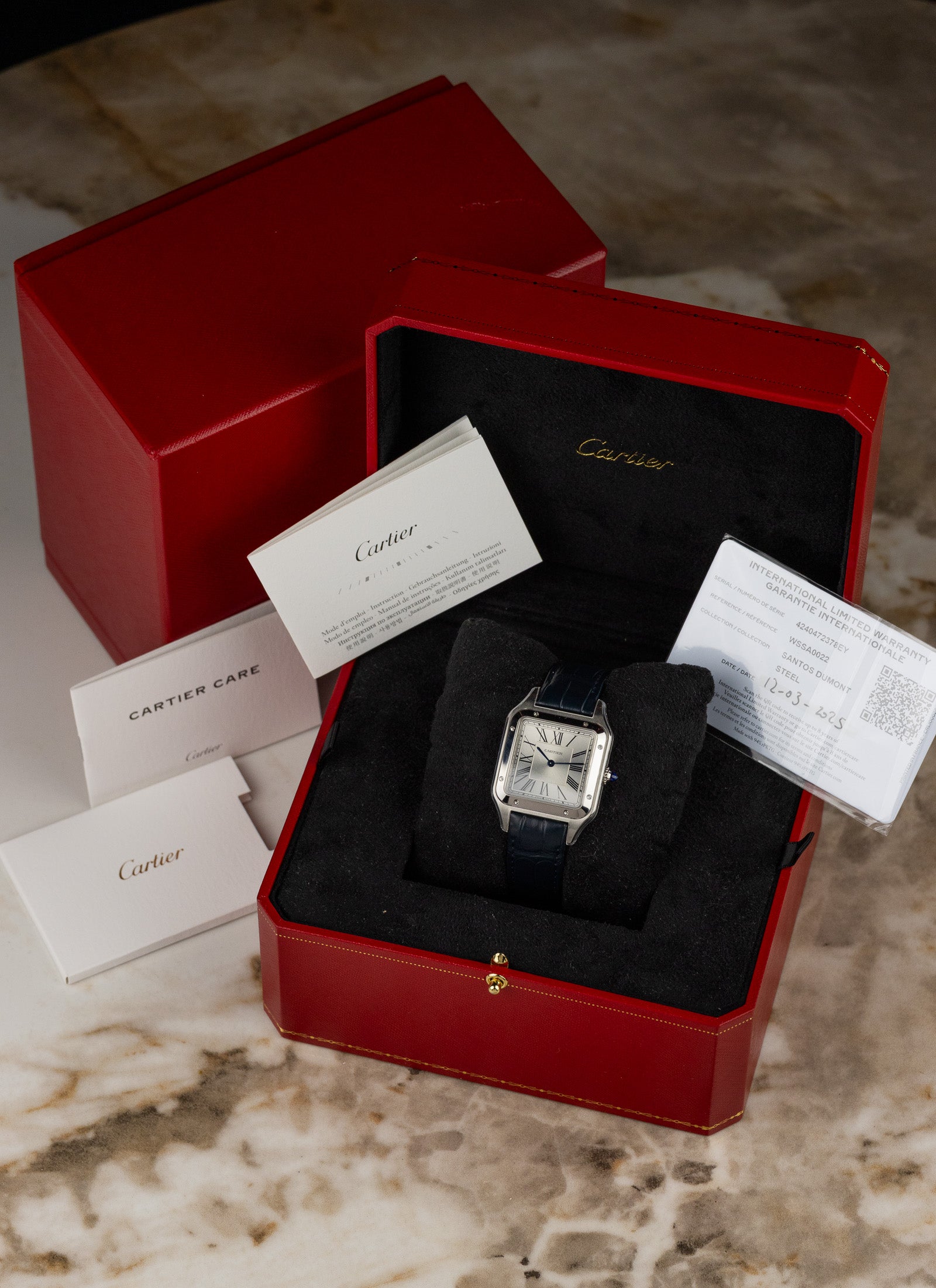 2025 Cartier Santos-Dumont LM WSSA0022/4240 Full Set NEW