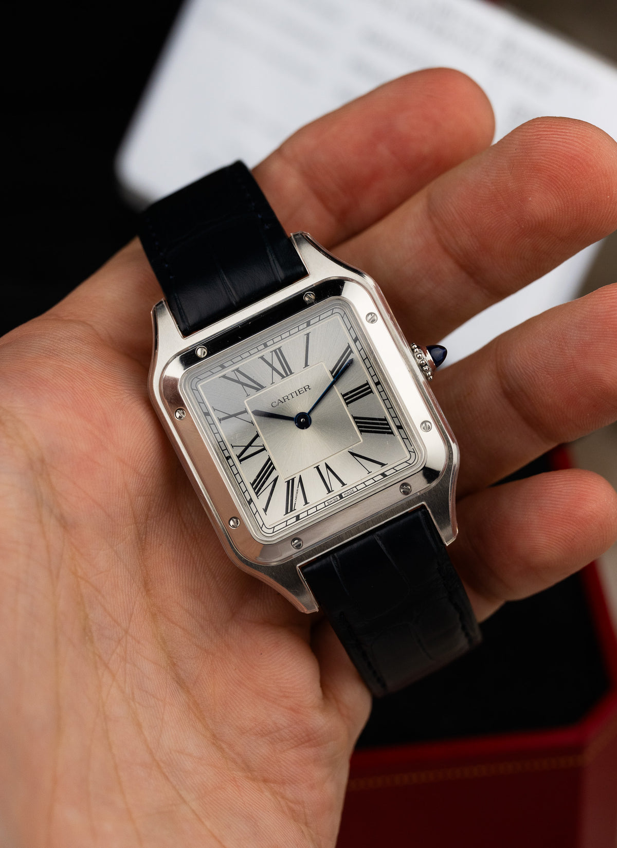 2025 Cartier Santos-Dumont LM WSSA0022/4240 Full Set NEW