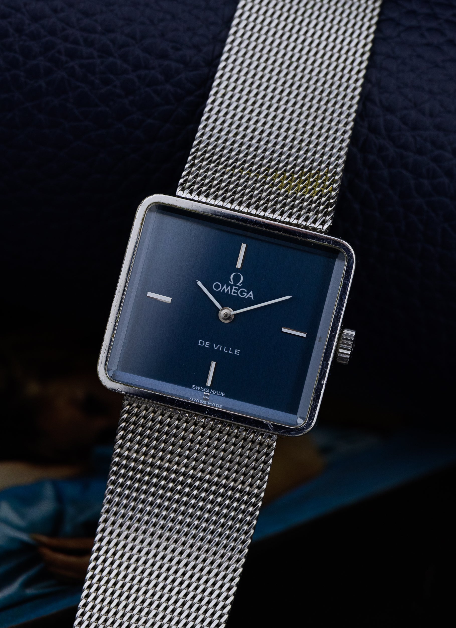 1974 Lady Omega De Ville Emerald Grima Navy Dial 511.444 cal. 625 Full Set