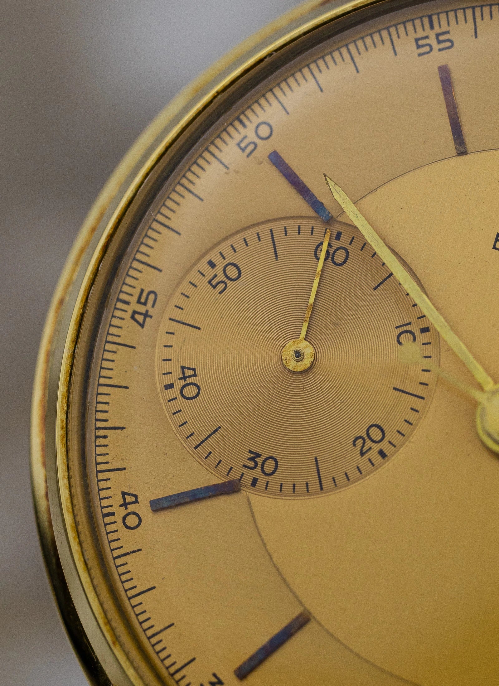 1943 14K Eterna Two Register Chronograph Valjoux 22