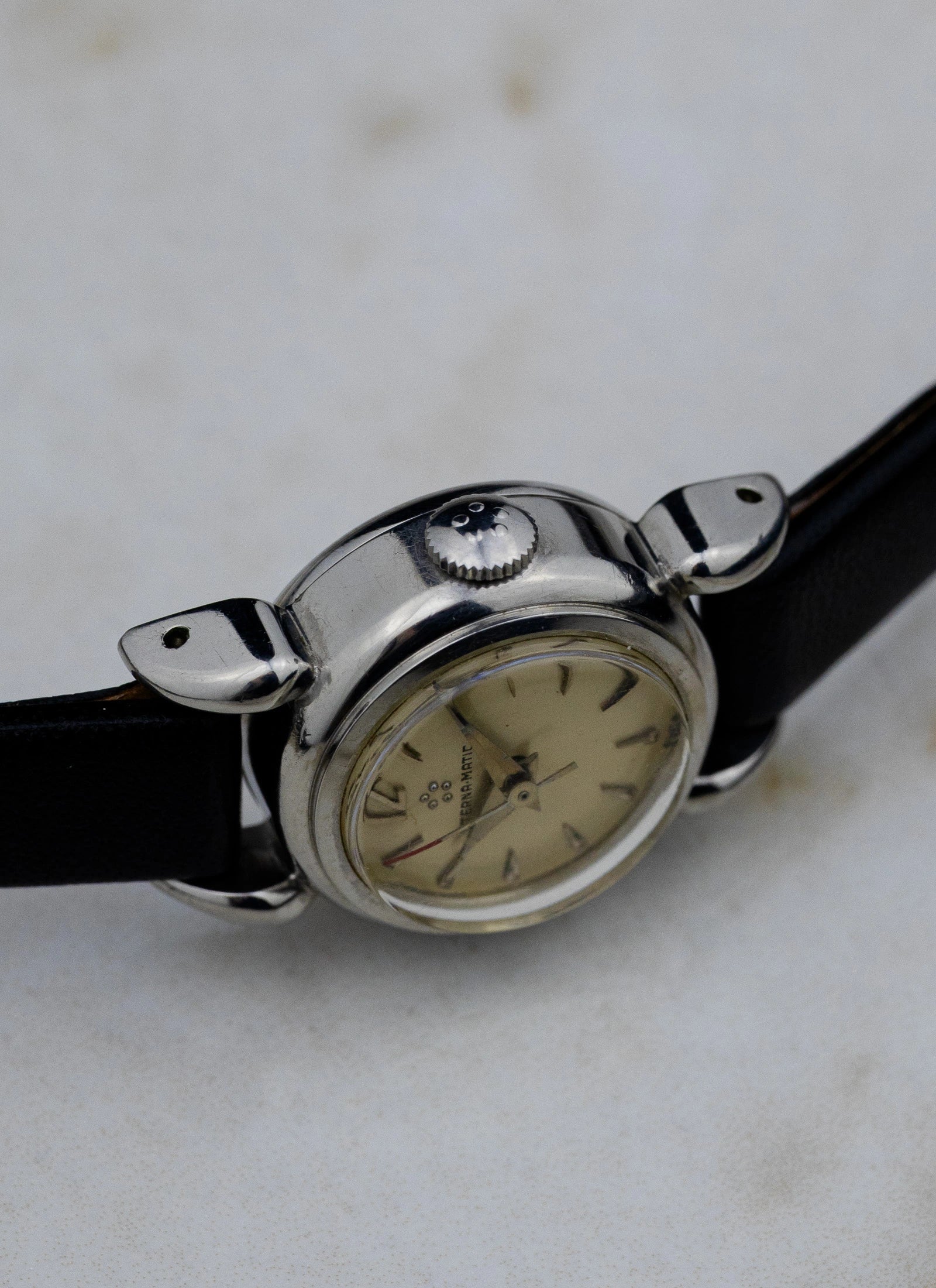 1952 Eterna Matic Lady Crab Lugs Cal. 1402U