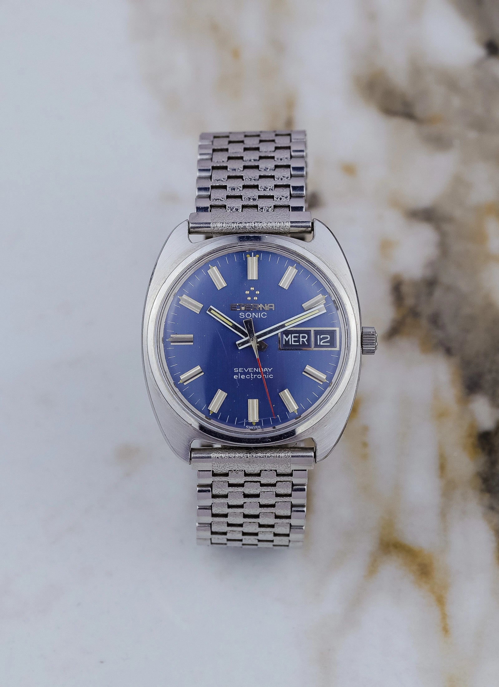 1970s Eterna Sonic Sevenday 148T cal. 1551