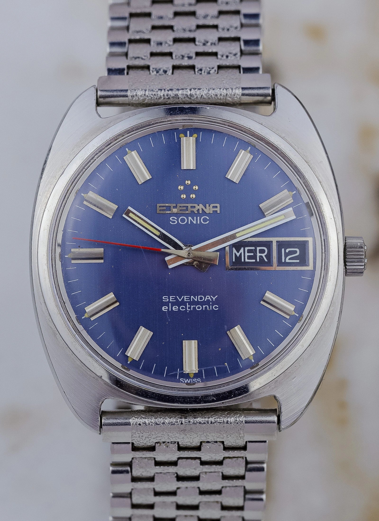 1970s Eterna Sonic Sevenday 148T cal. 1551