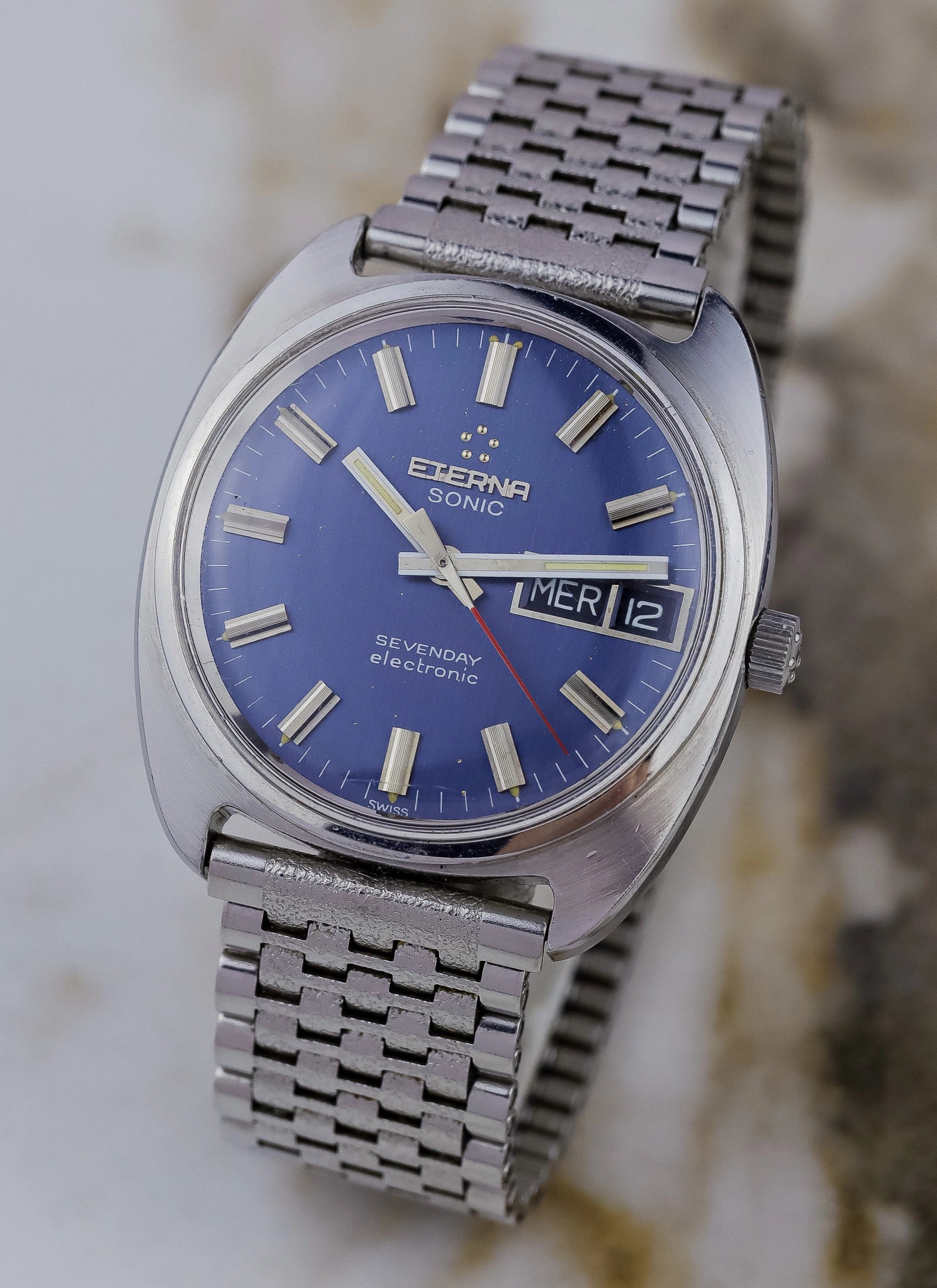 1970s Eterna Sonic Sevenday 148T cal. 1551
