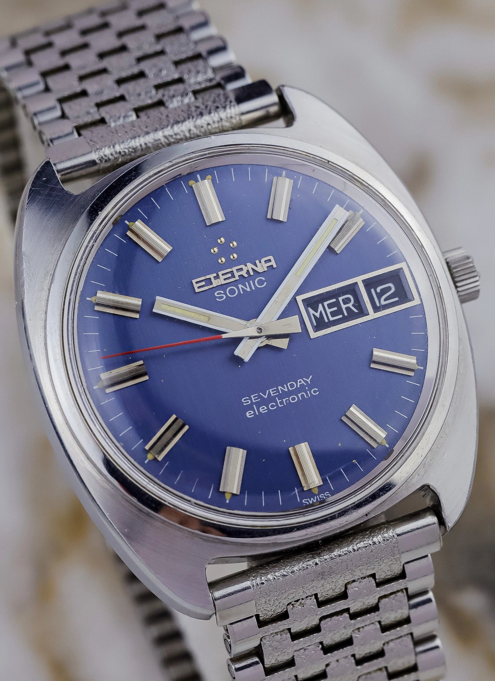 1970s Eterna Sonic Sevenday 148T cal. 1551