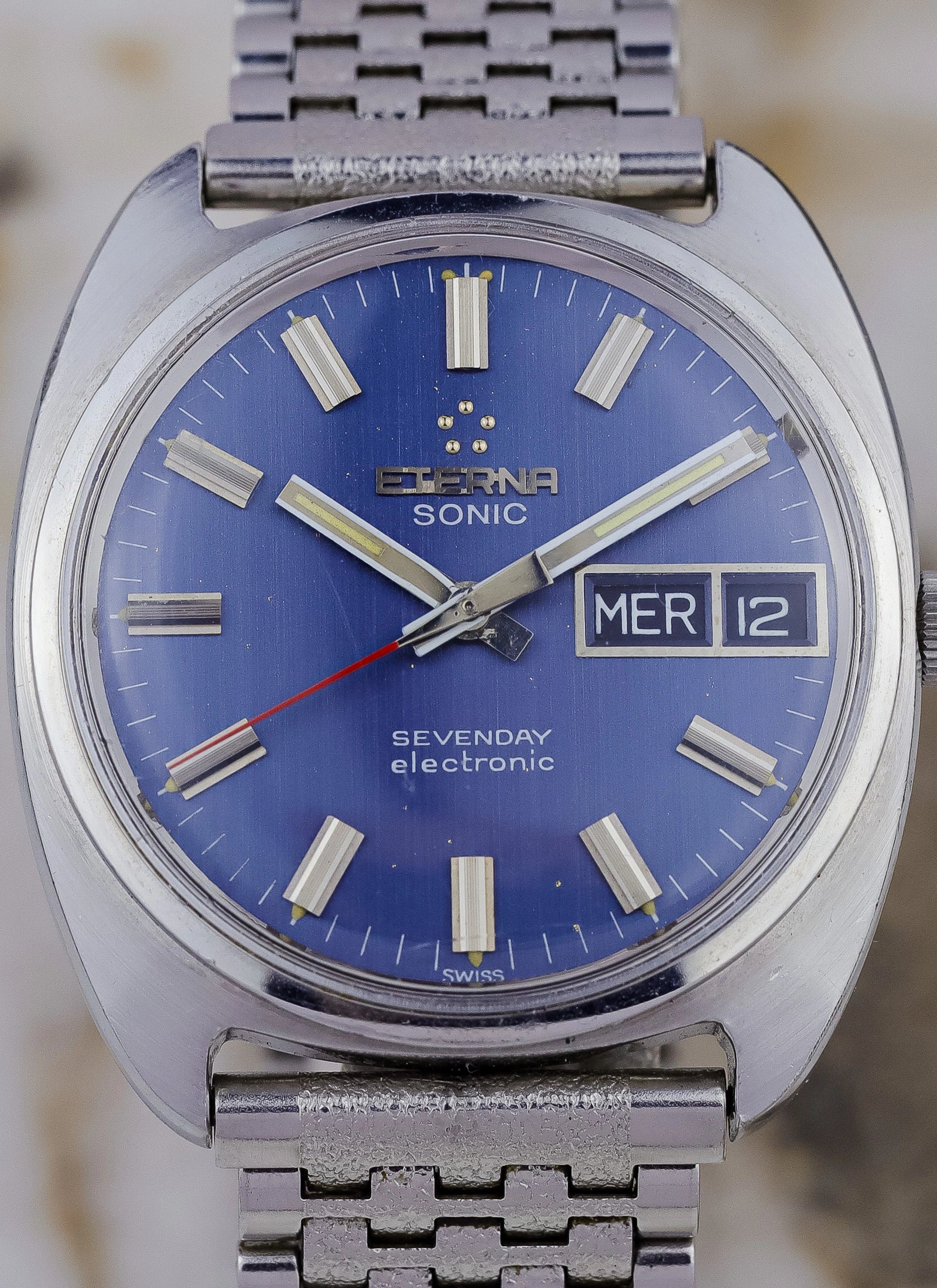 1970s Eterna Sonic Sevenday 148T cal. 1551