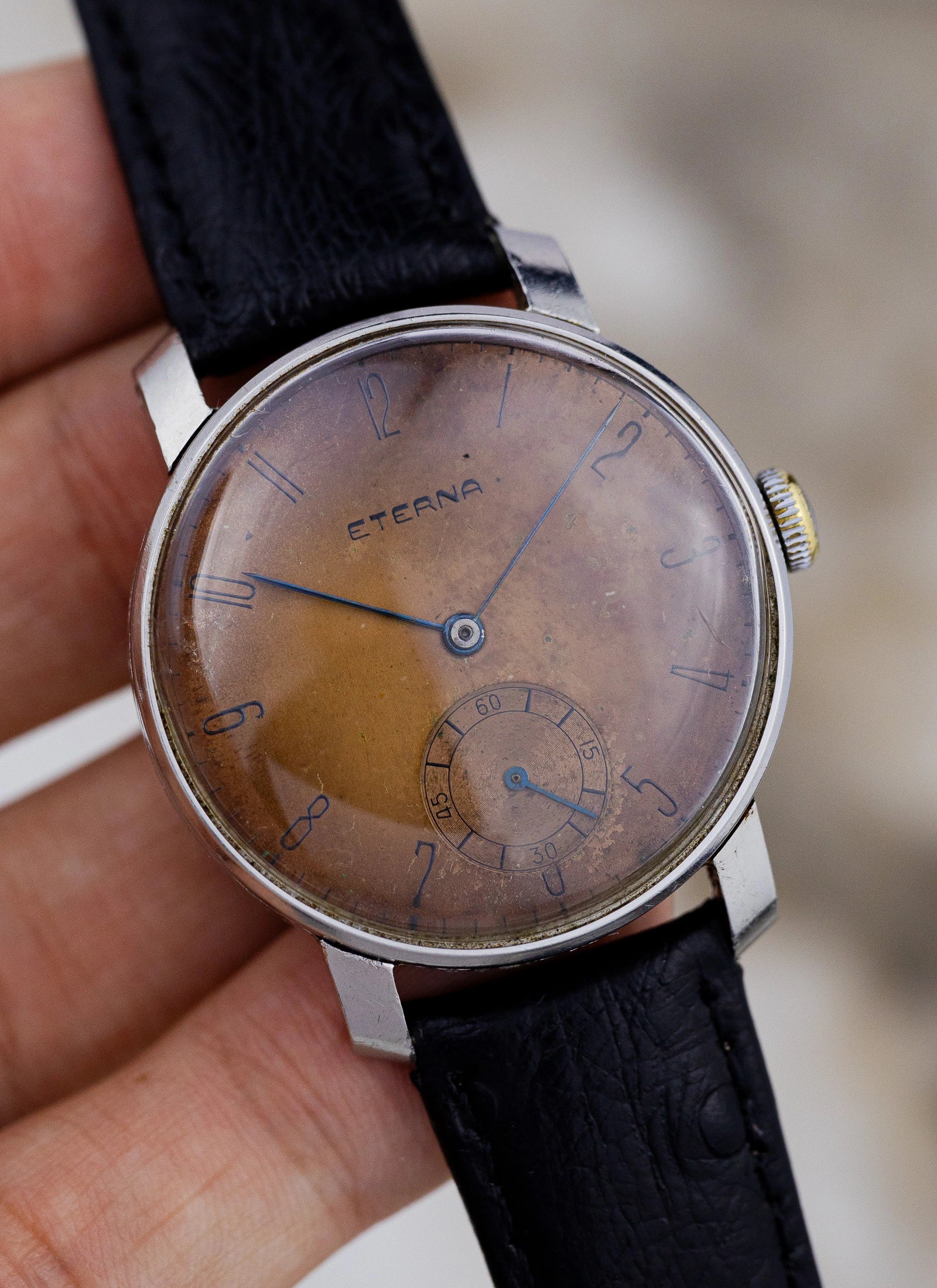 1940s Eterna Art Deco Jumbo cal. 852 "Cappucino Dial"