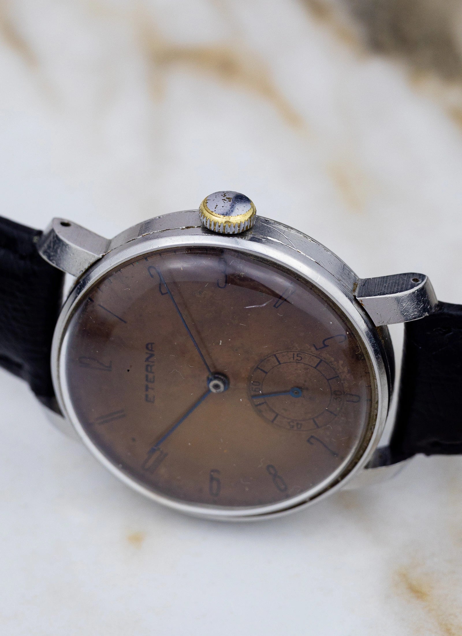 1940s Eterna Art Deco Jumbo cal. 852 "Cappucino Dial"