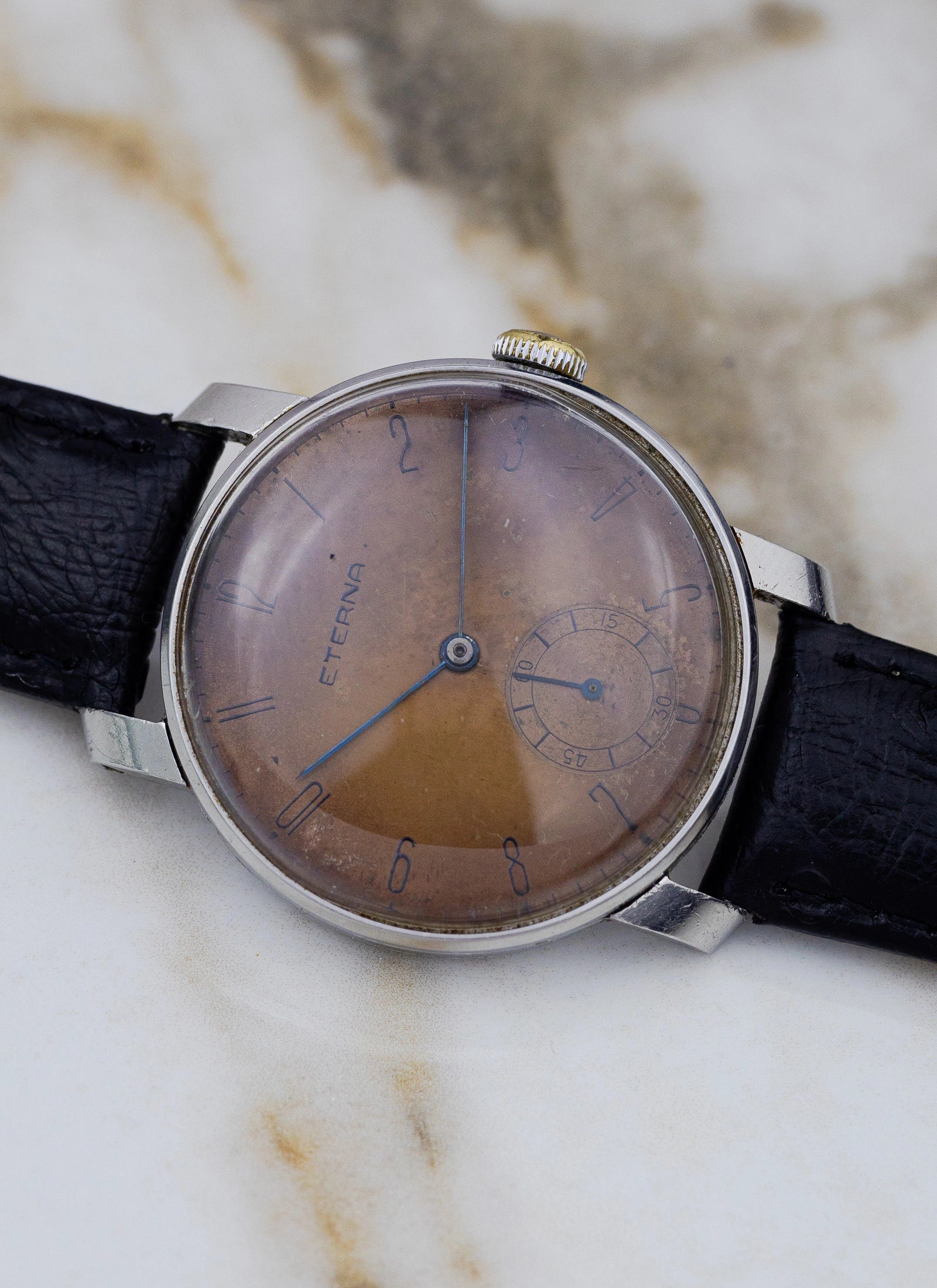 1940s Eterna Art Deco Jumbo cal. 852 "Cappucino Dial"