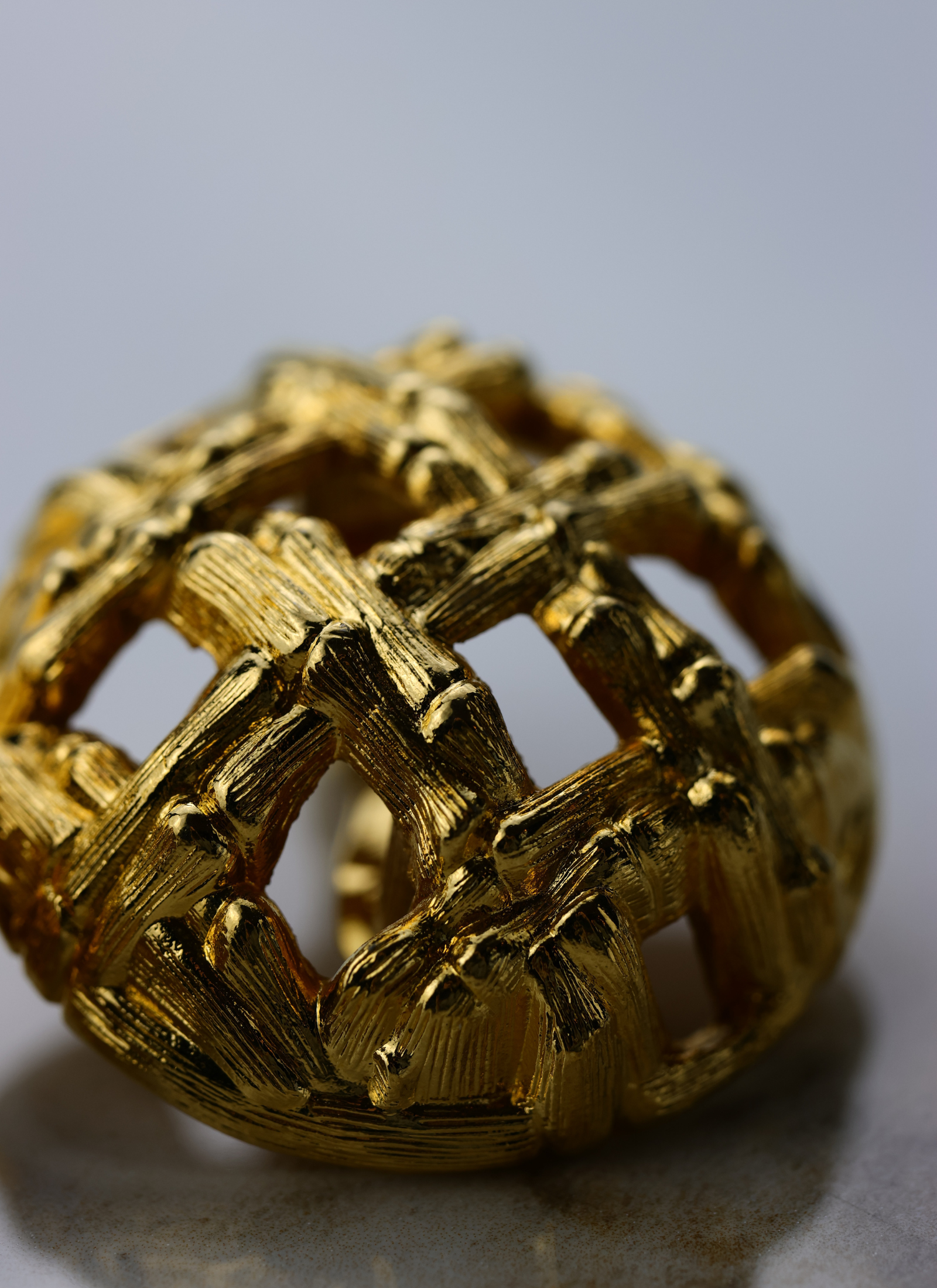 Monet - vintage klipsy mozaika/koszyczek