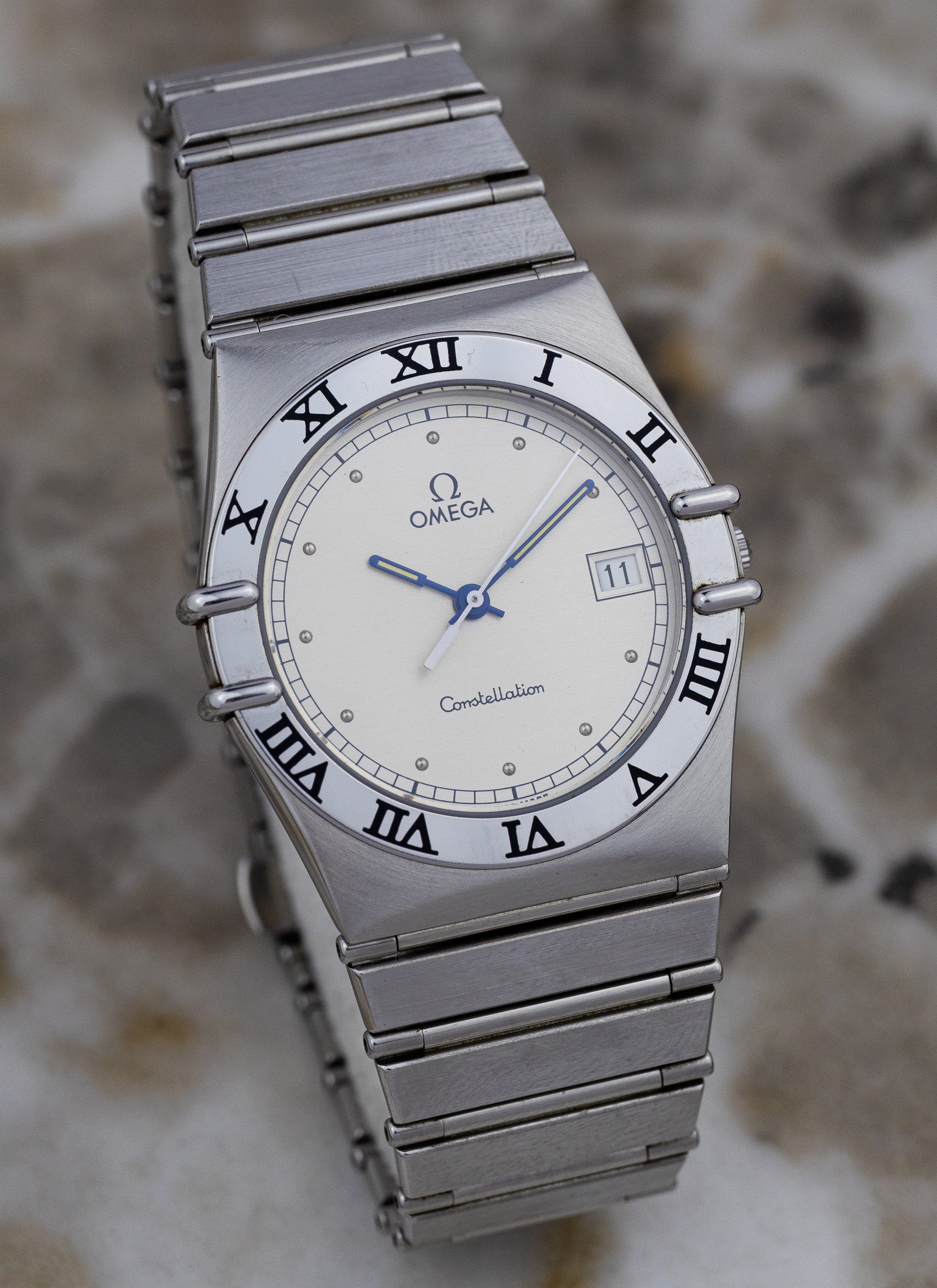 1980s Omega Constellation Manhattan 396.1070 cal. 1438 Full Set