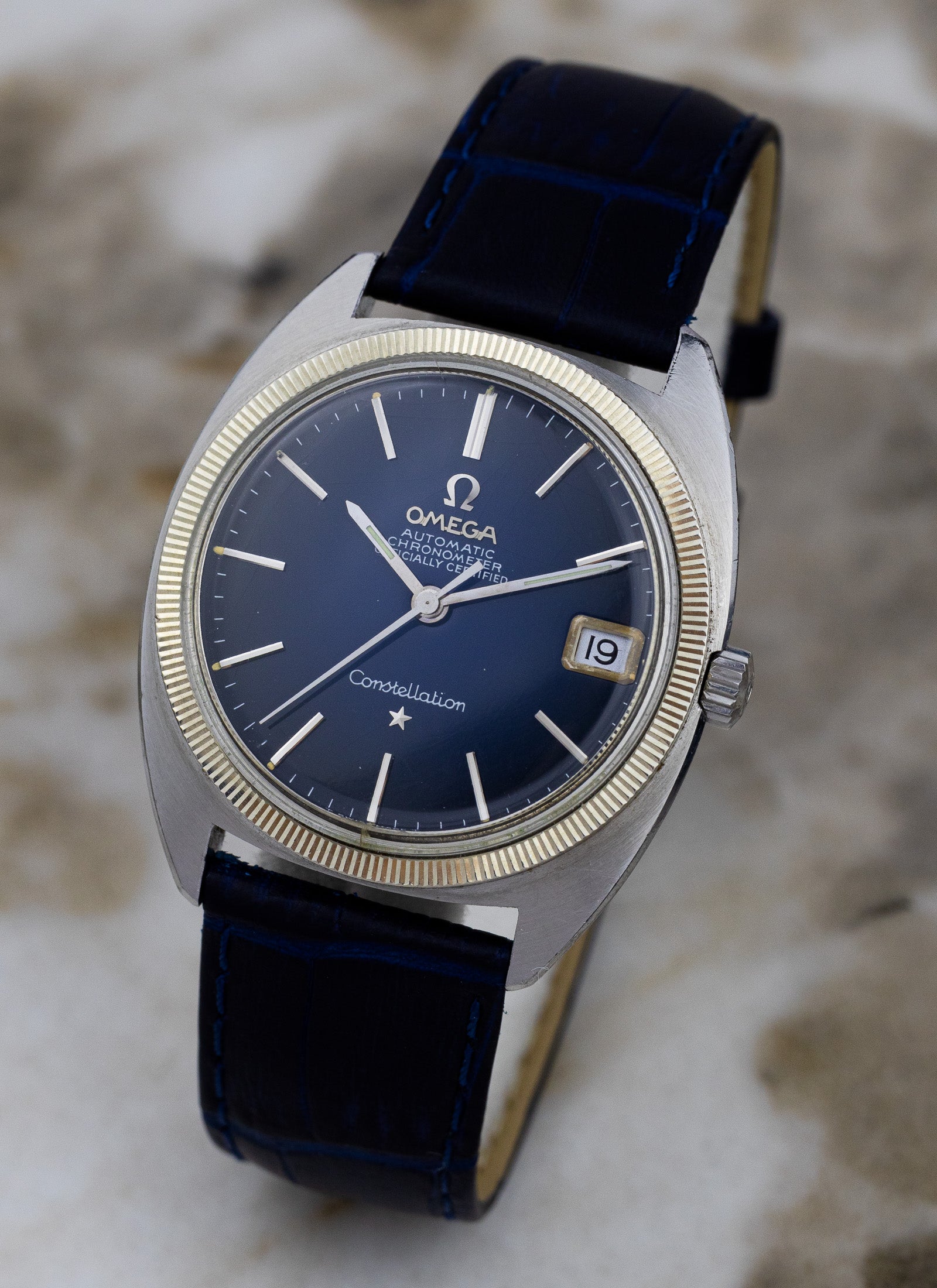 1969 Omega Constellation C Shape 168.027 cal.564 Navy Dial