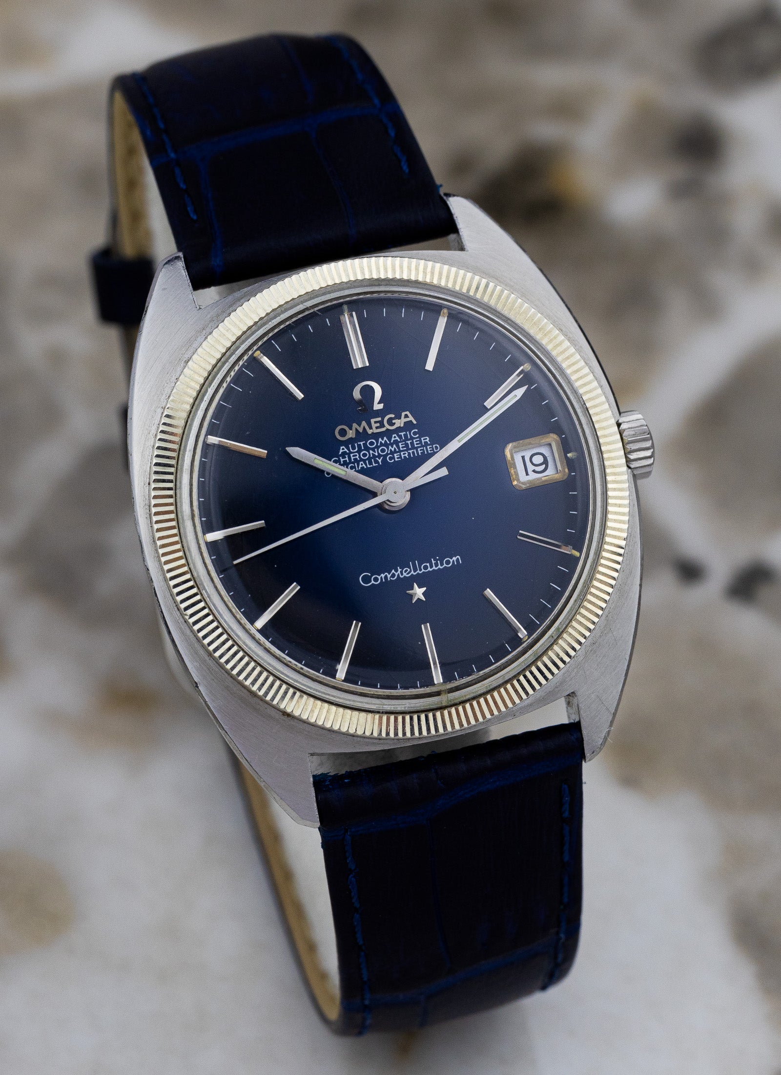 1969 Omega Constellation C Shape 168.027 cal.564 Navy Dial