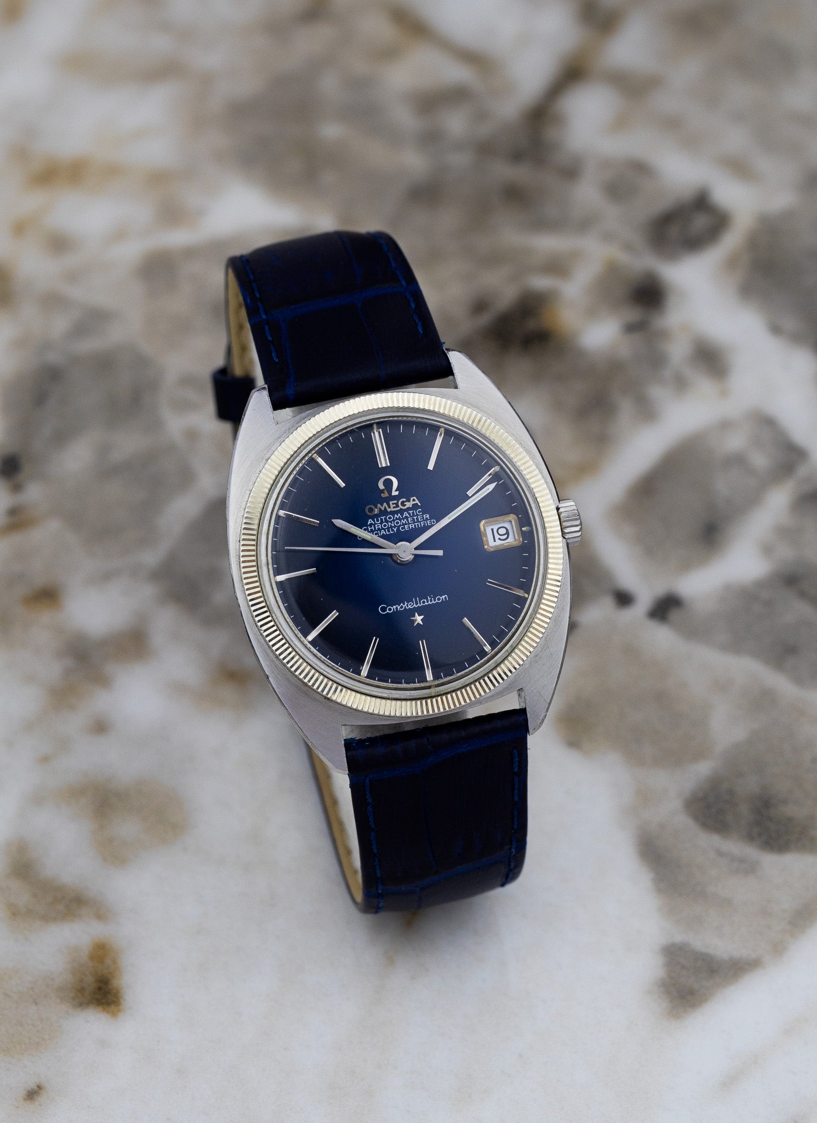 1969 Omega Constellation C Shape 168.027 cal.564 Navy Dial
