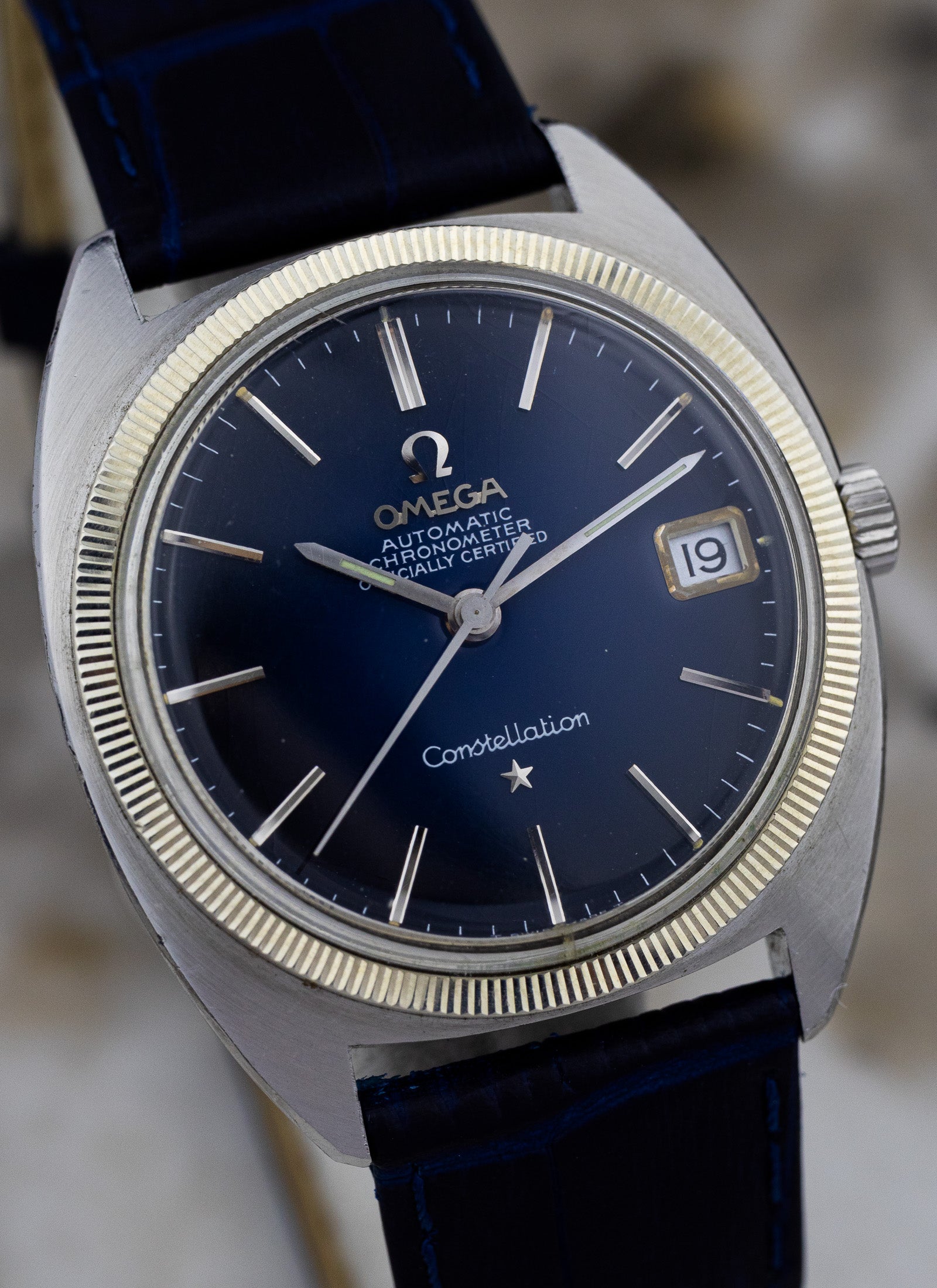 1969 Omega Constellation C Shape 168.027 cal.564 Navy Dial
