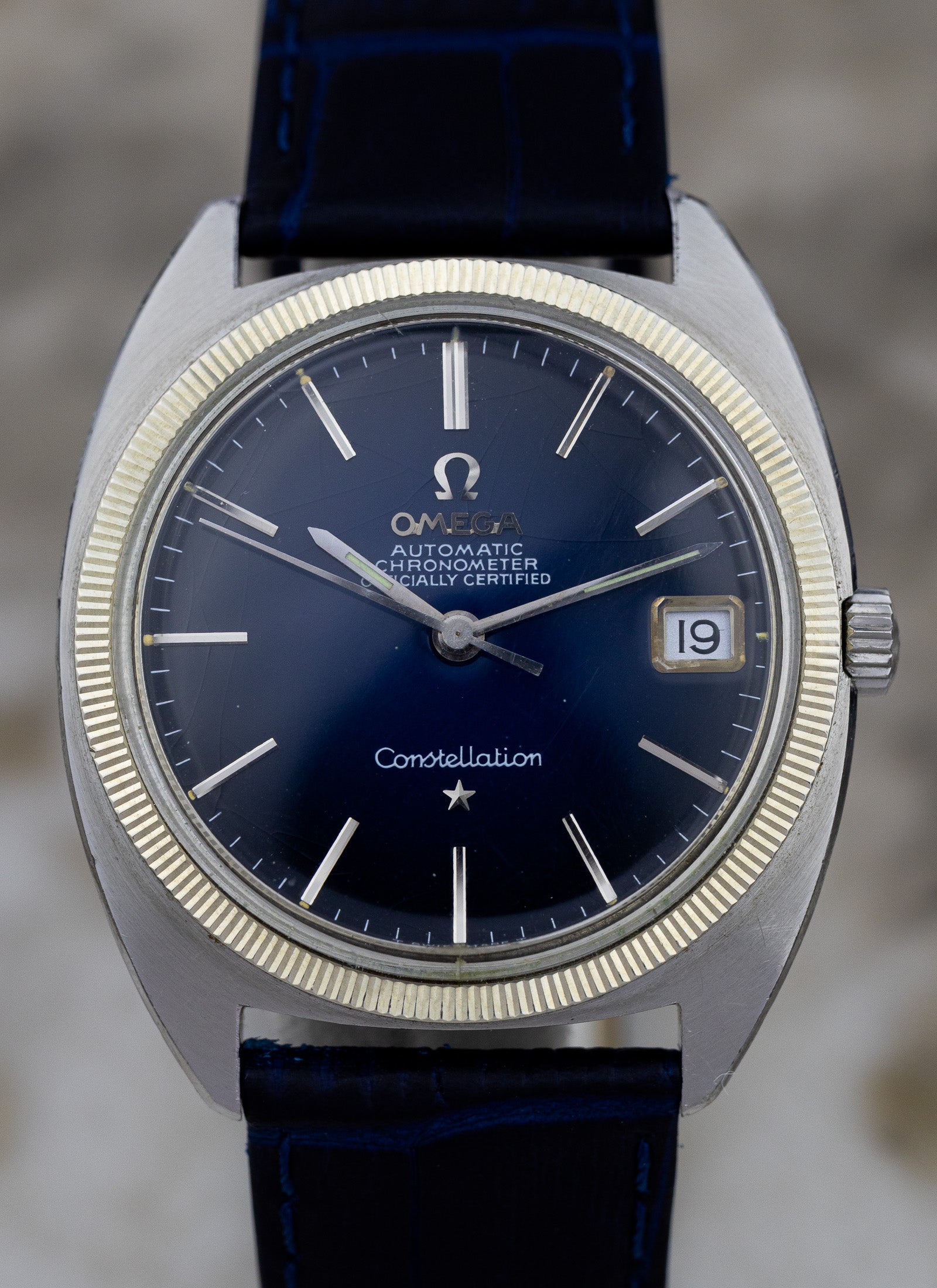 1969 Omega Constellation C Shape 168.027 cal.564 Navy Dial