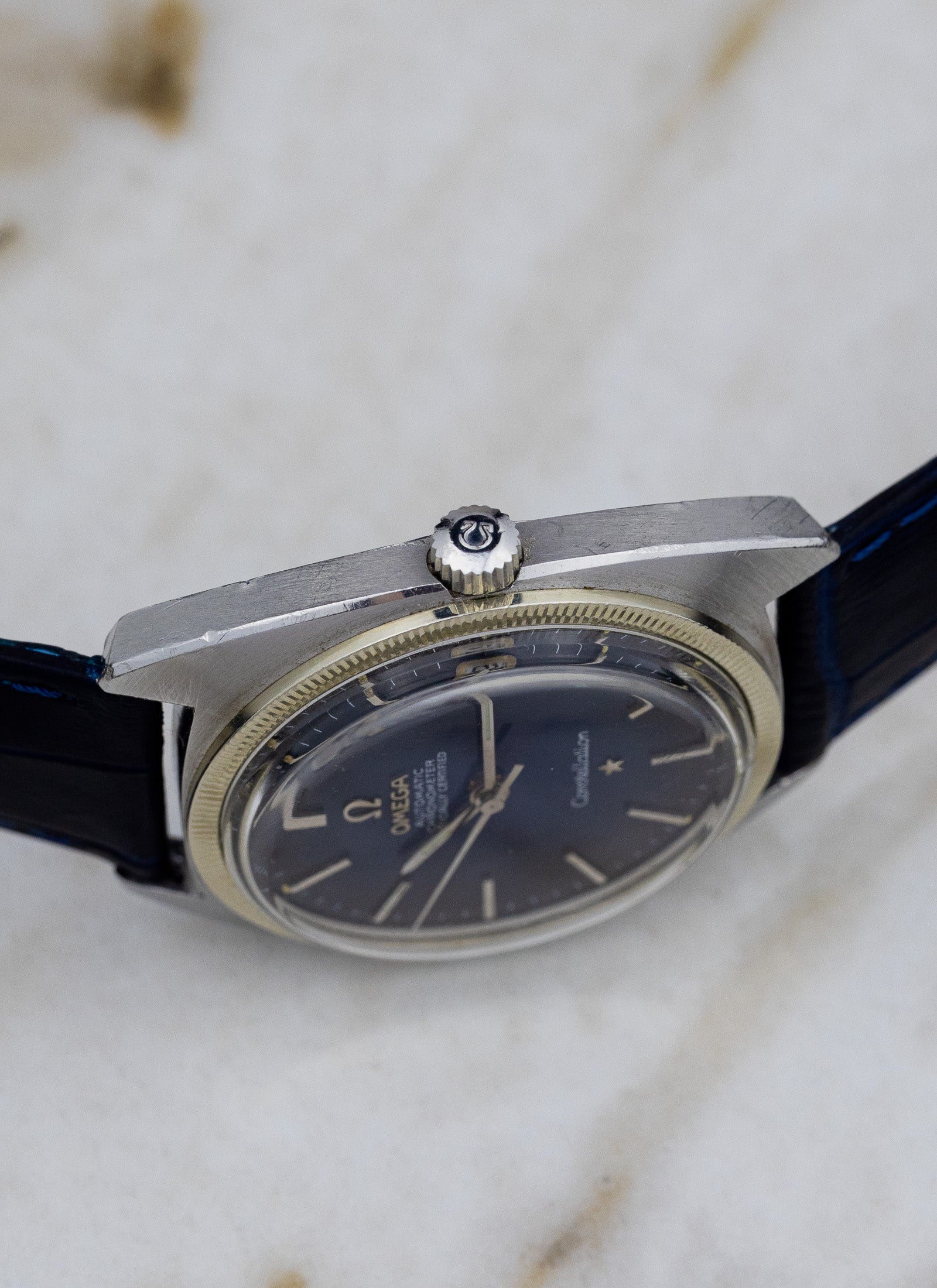 1969 Omega Constellation C Shape 168.027 cal.564 Navy Dial