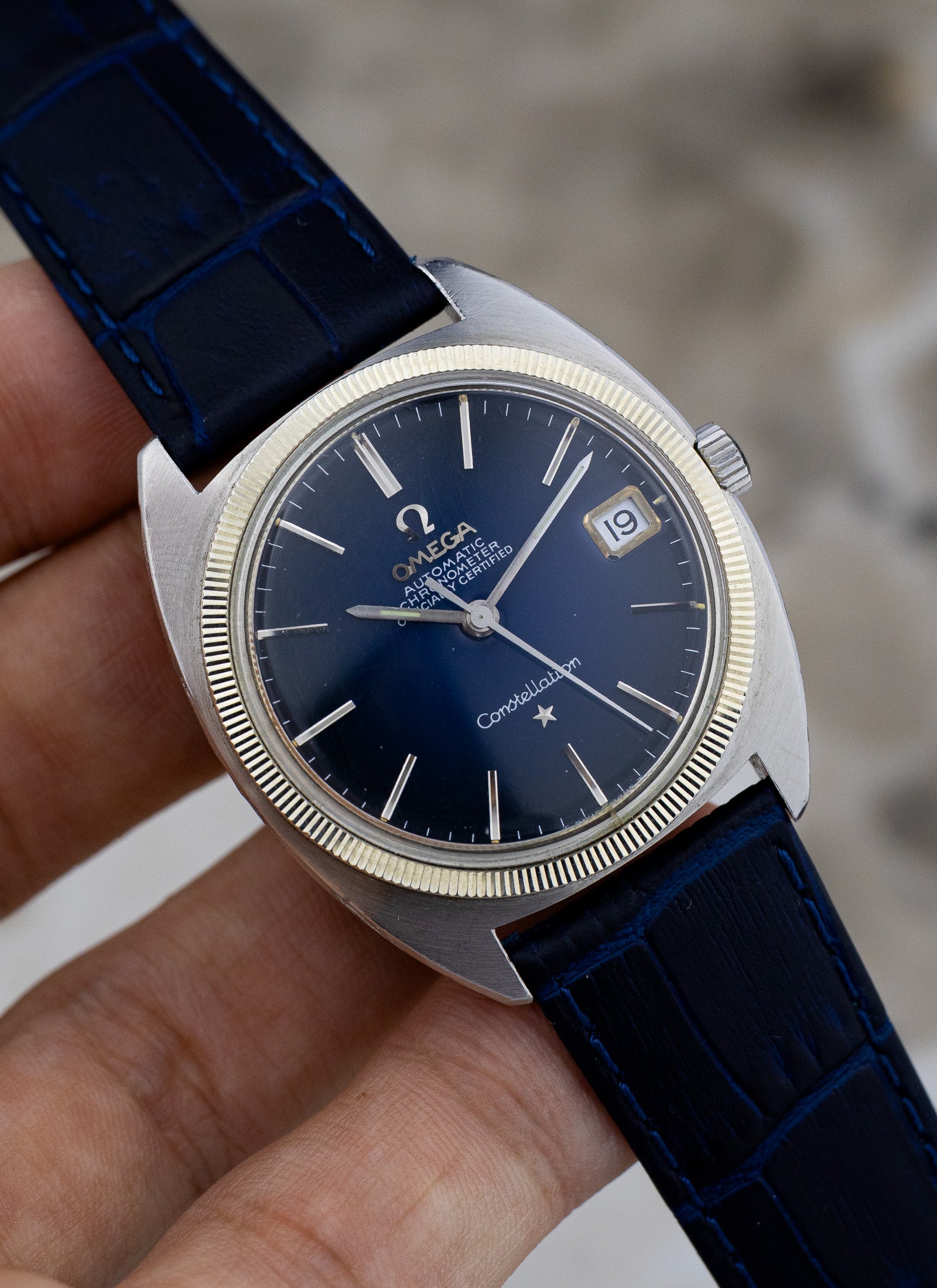 1969 Omega Constellation C Shape 168.027 cal.564 Navy Dial