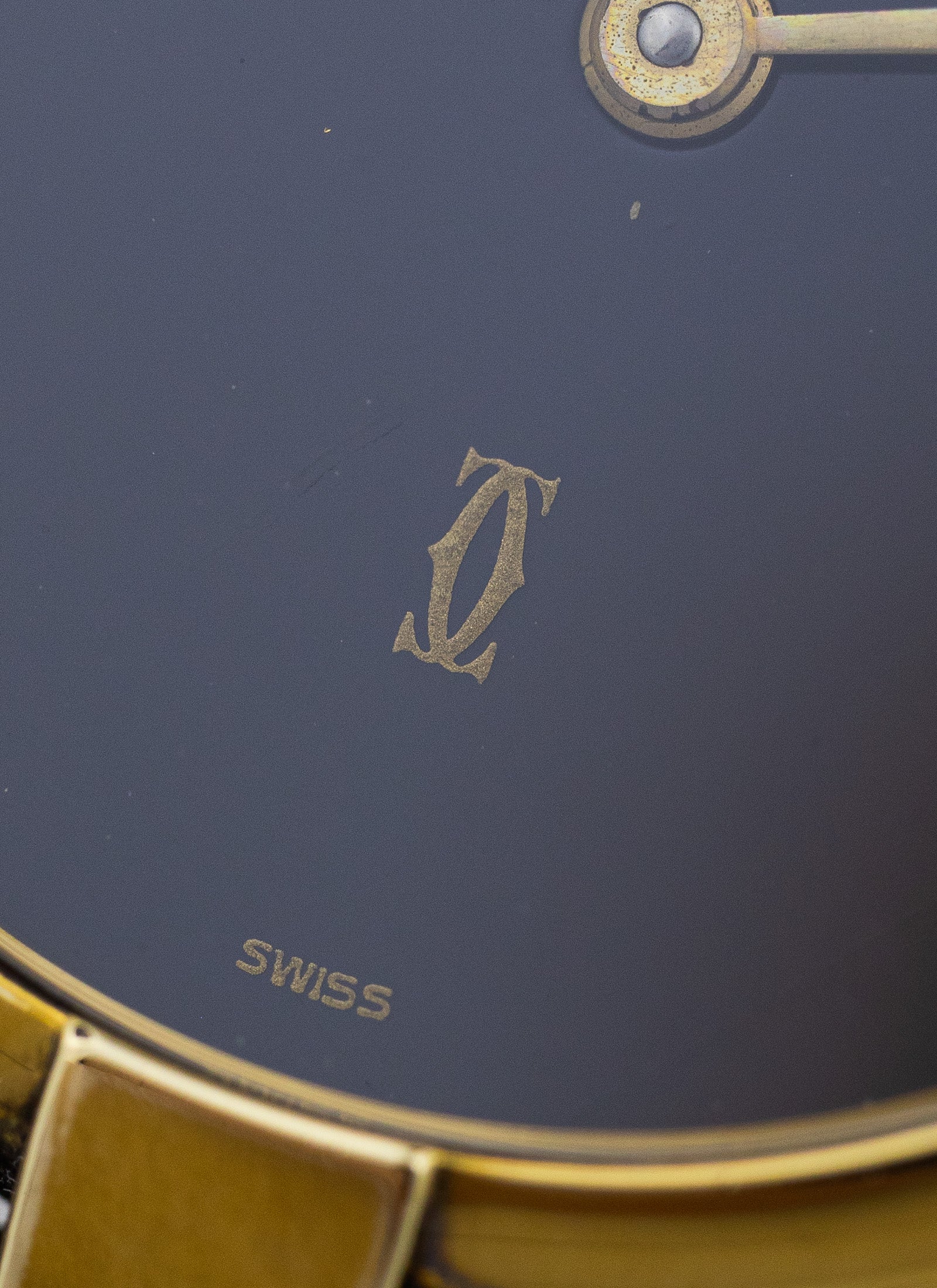 1990s Must de Cartier Vendome Black Dial
