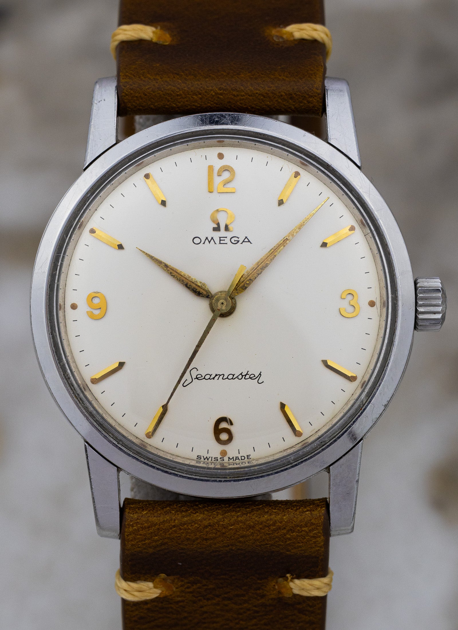 1959 Omega Seamaster 14759 1 SC cal. 600 White Cream