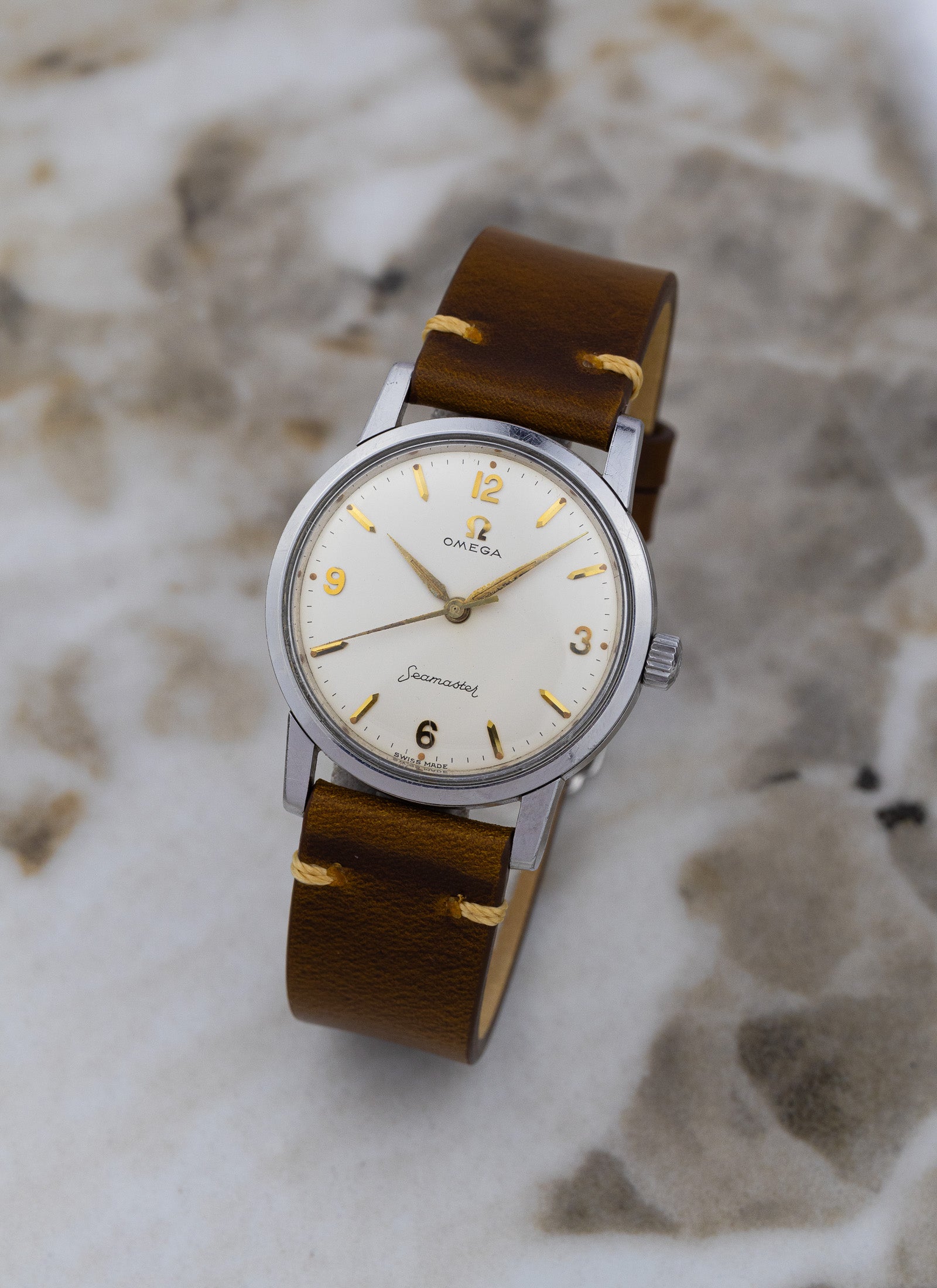 1959 Omega Seamaster 14759 1 SC cal. 600 White Cream