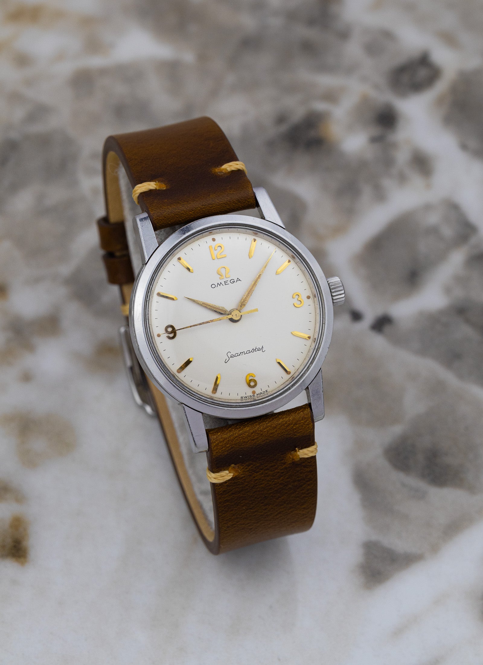 1959 Omega Seamaster 14759 1 SC cal. 600 White Cream