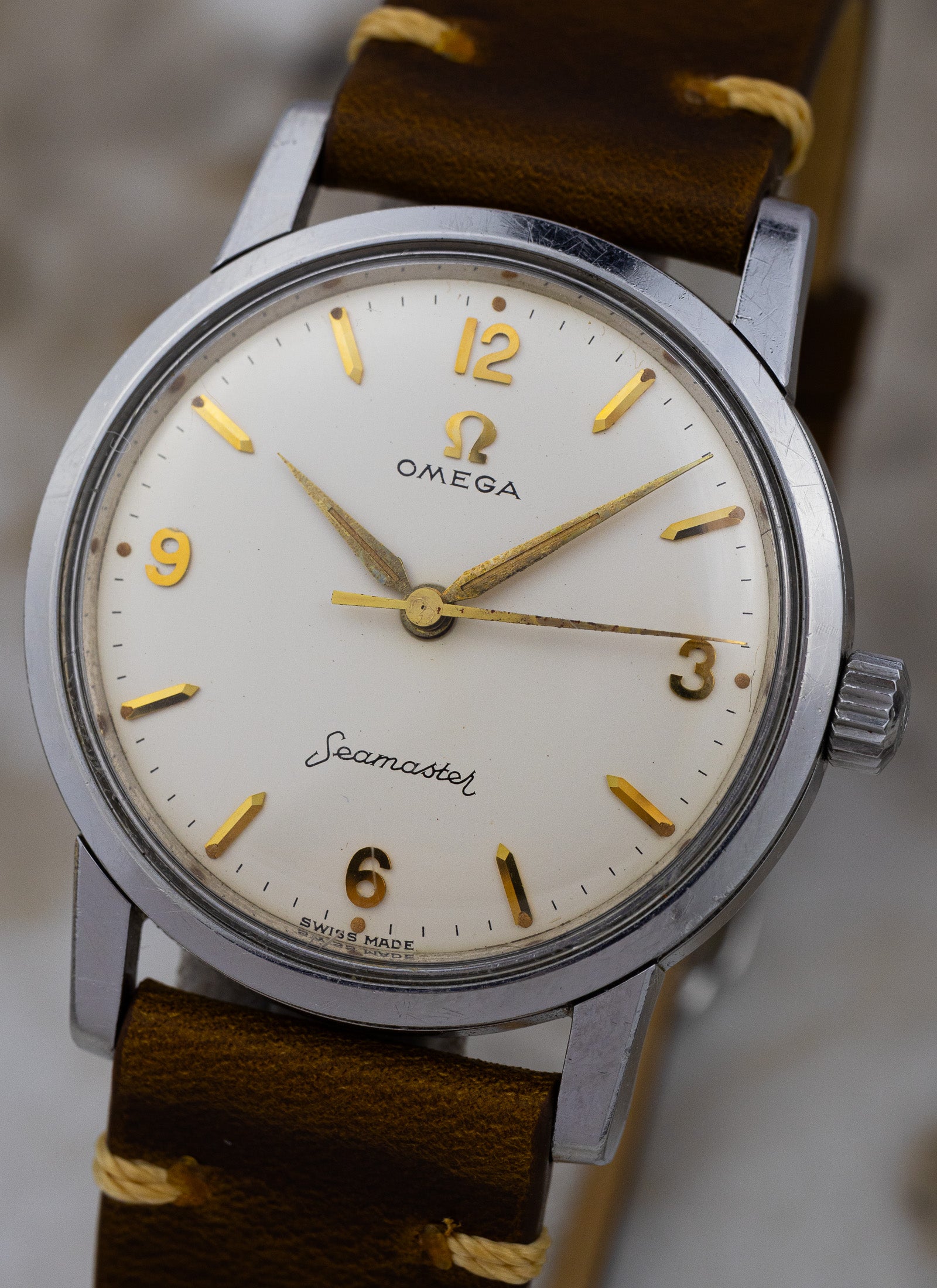 1959 Omega Seamaster 14759 1 SC cal. 600 White Cream