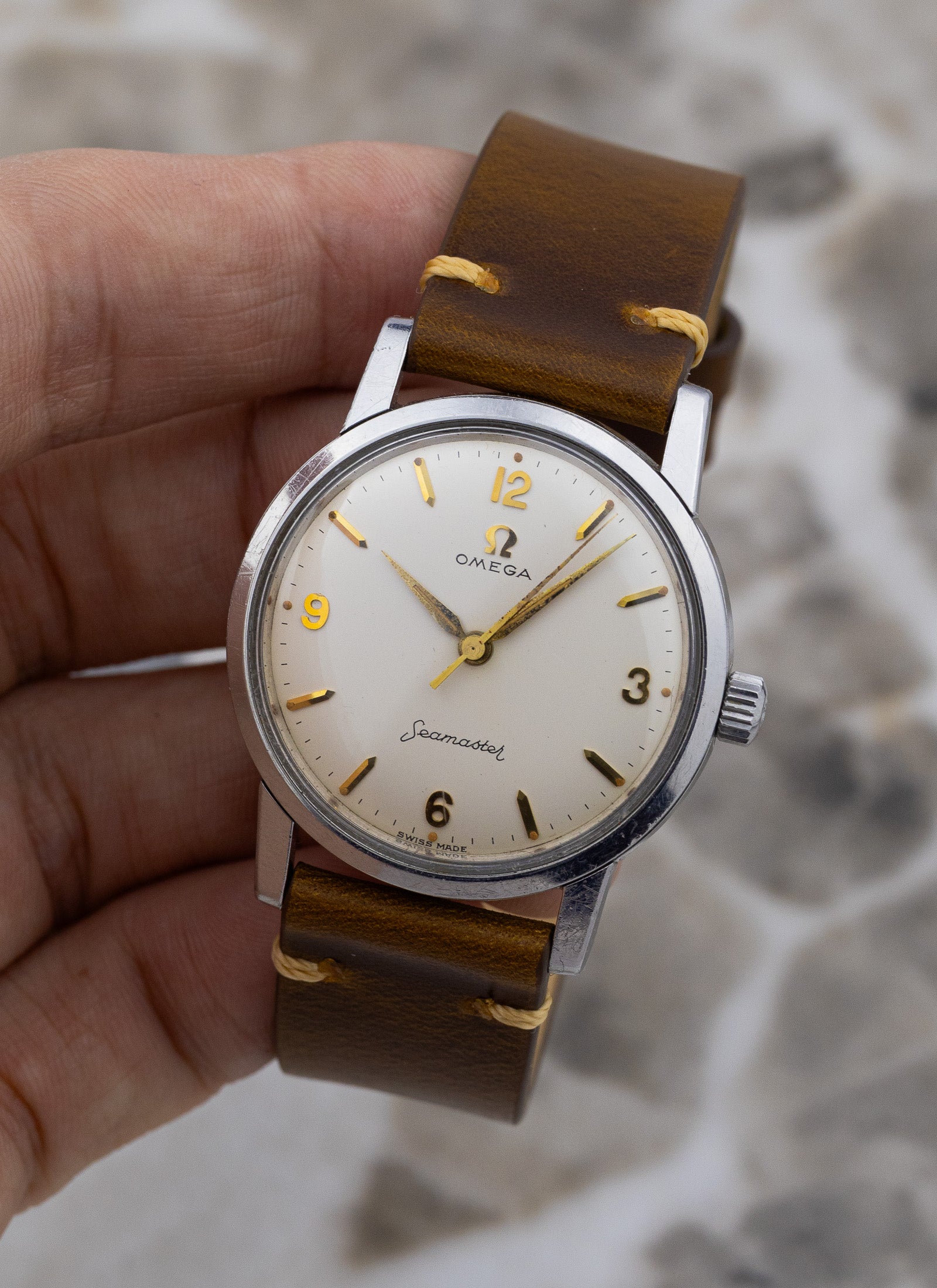 1959 Omega Seamaster 14759 1 SC cal. 600 White Cream