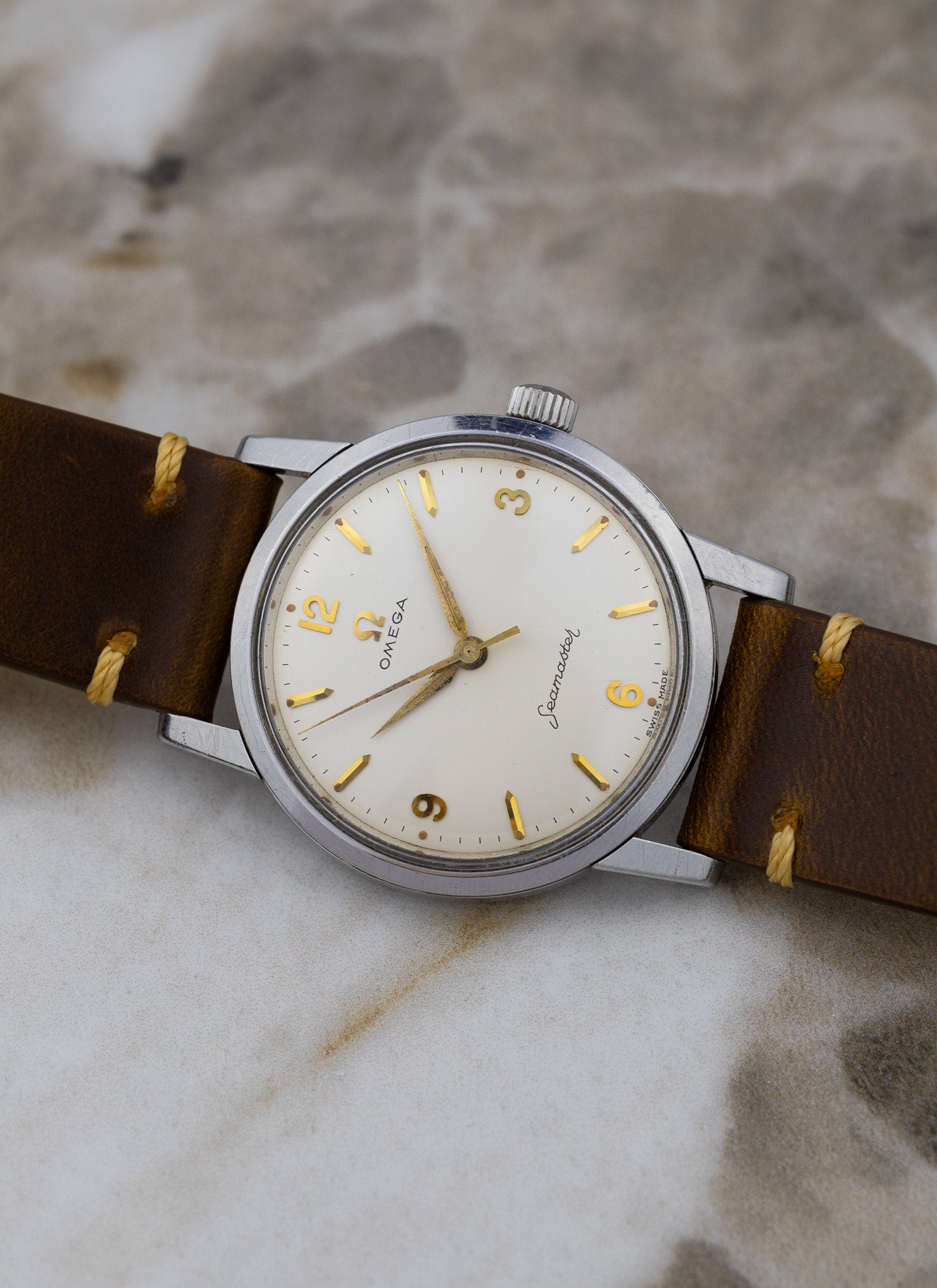 1959 Omega Seamaster 14759 1 SC cal. 600 White Cream