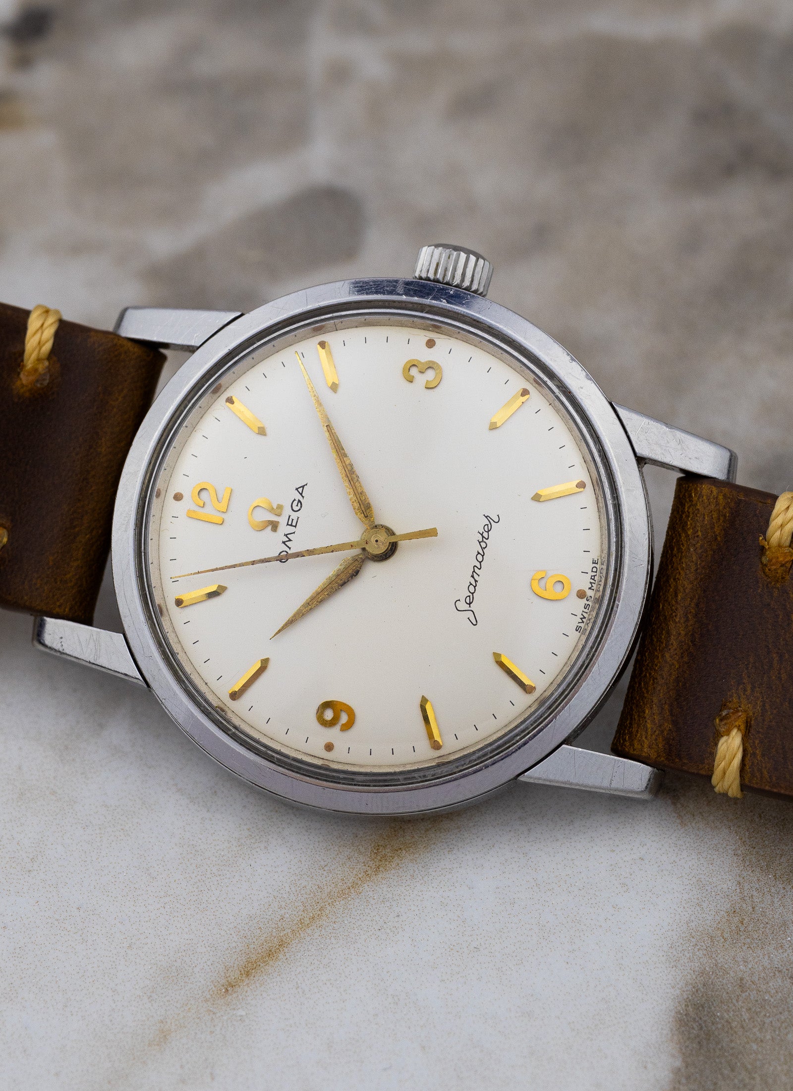 1959 Omega Seamaster 14759 1 SC cal. 600 White Cream