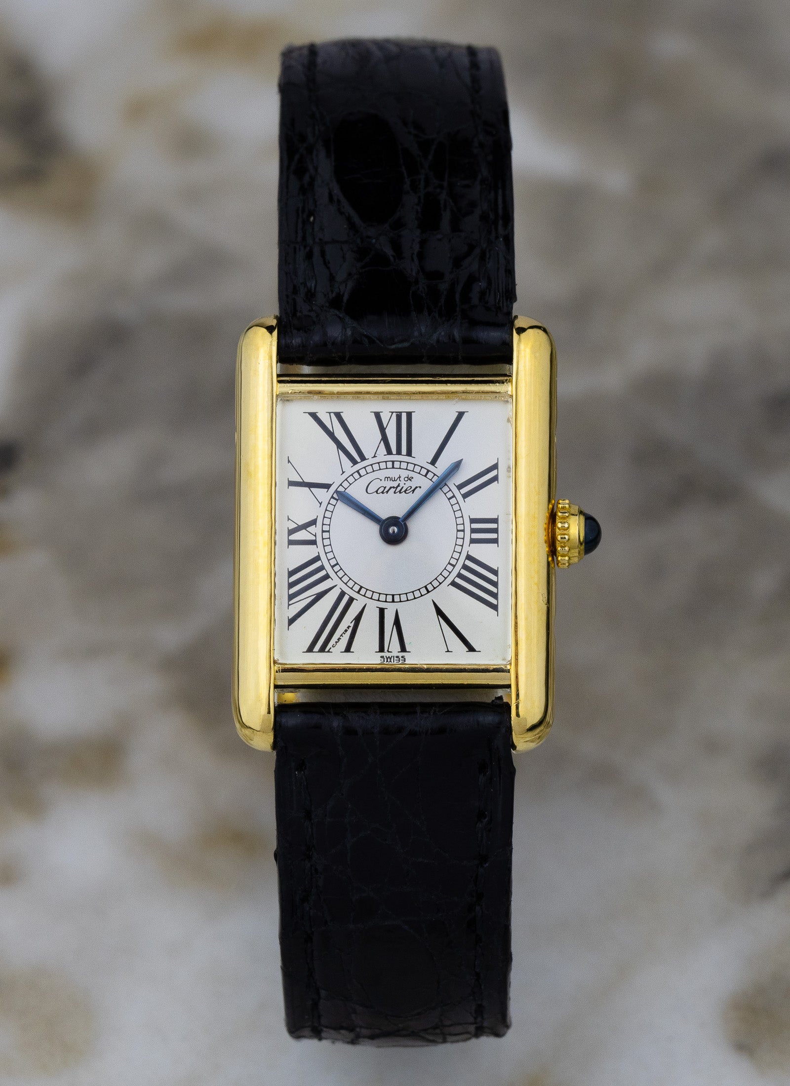 1990s Cartier Tank Opaline Roman Index 5057001