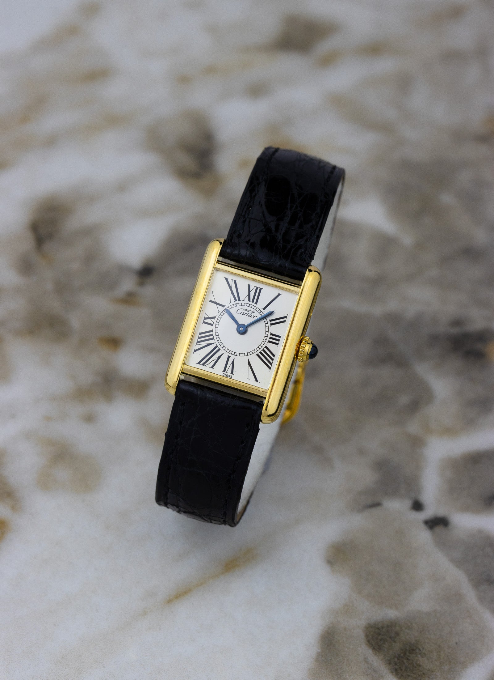 1990s Cartier Tank Opaline Roman Index 5057001