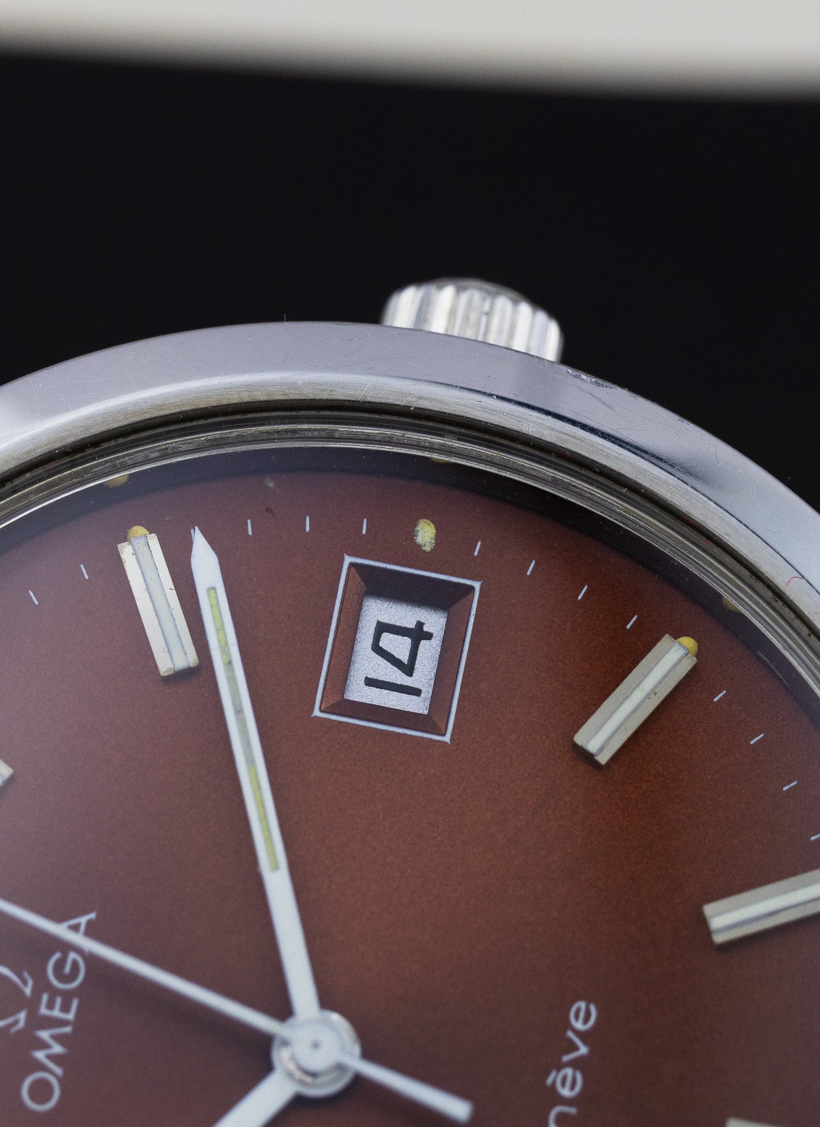 1972 Omega Geneve Burgundy Dial 136.0102 cal. 1030