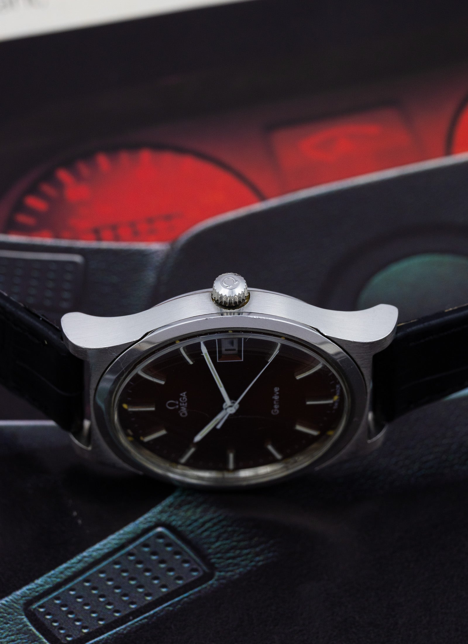 1972 Omega Geneve Burgundy Dial 136.0102 cal. 1030