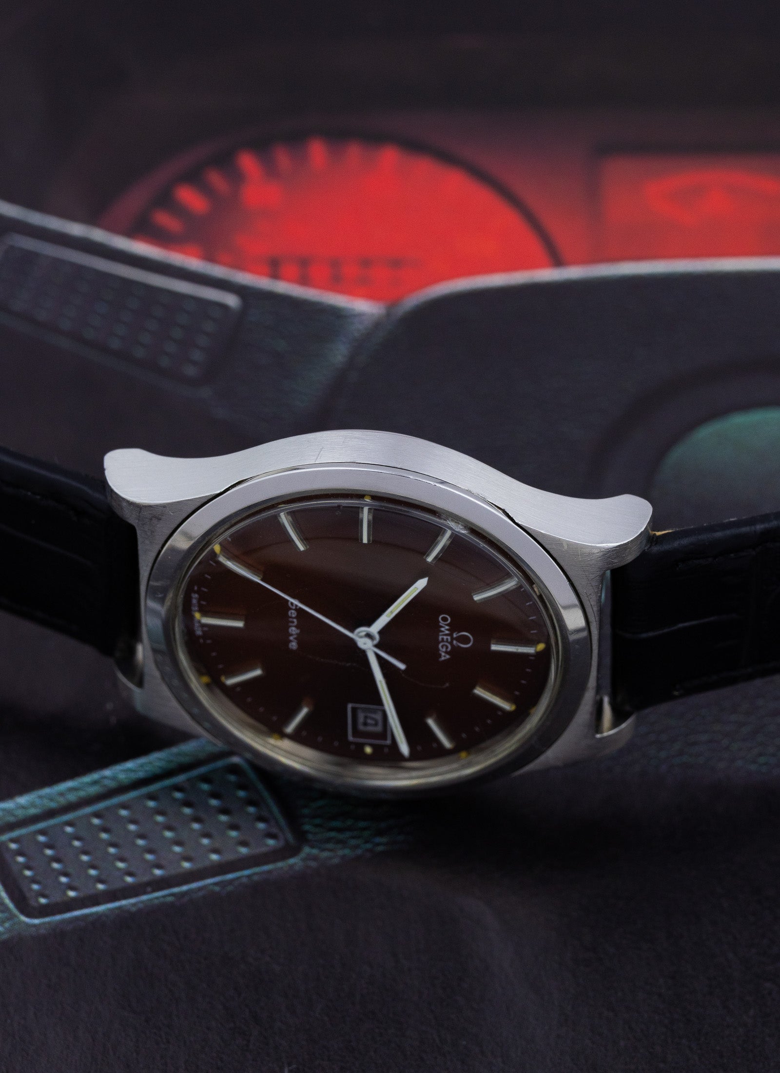 1972 Omega Geneve Burgundy Dial 136.0102 cal. 1030