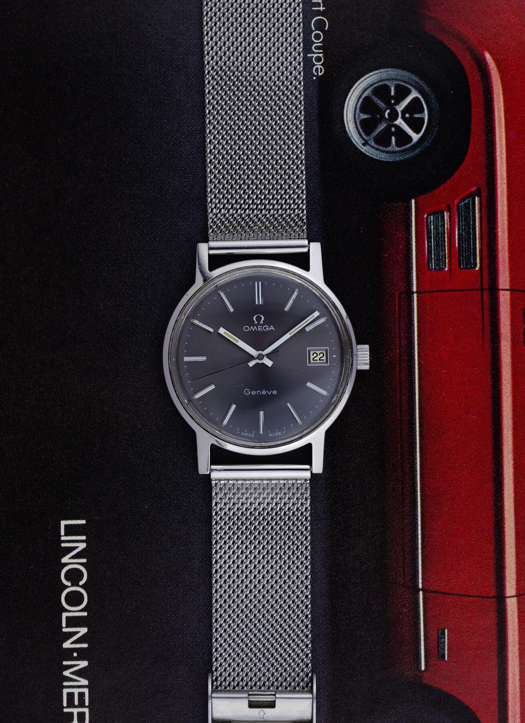 1975 Omega Geneve Gray Dial 136.0104 cal. 1030