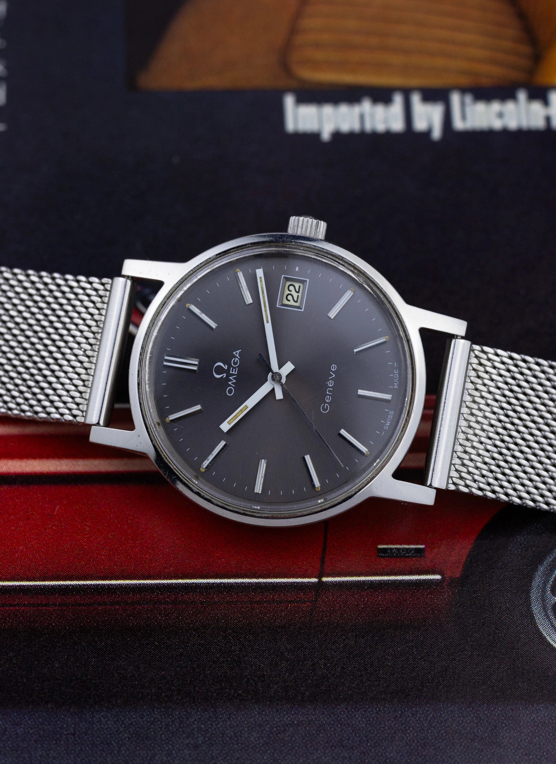 1975 Omega Geneve Gray Dial 136.0104 cal. 1030