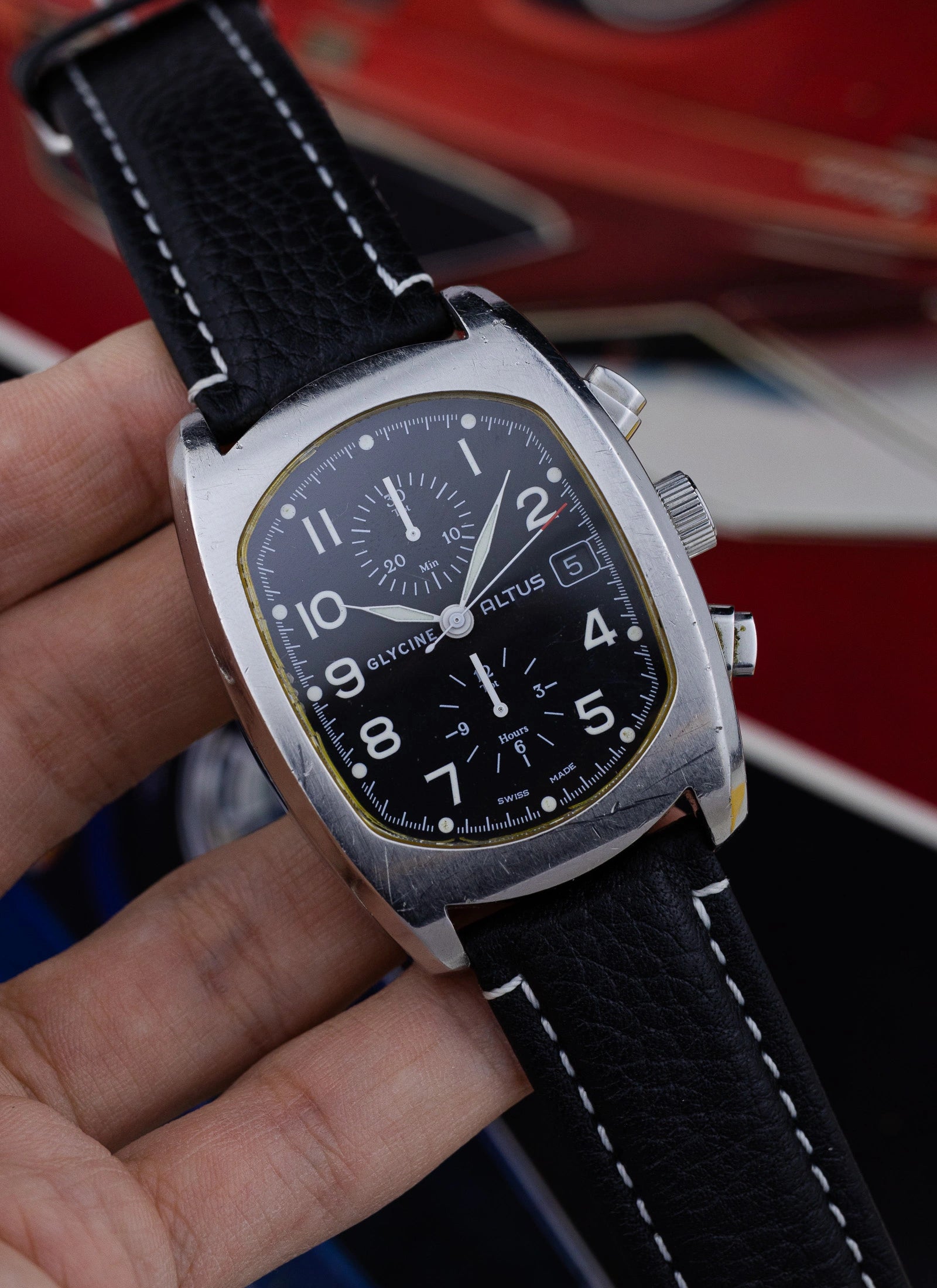 2010s Glycine Altus Chronograph 3811 cal. Valjoux 7750