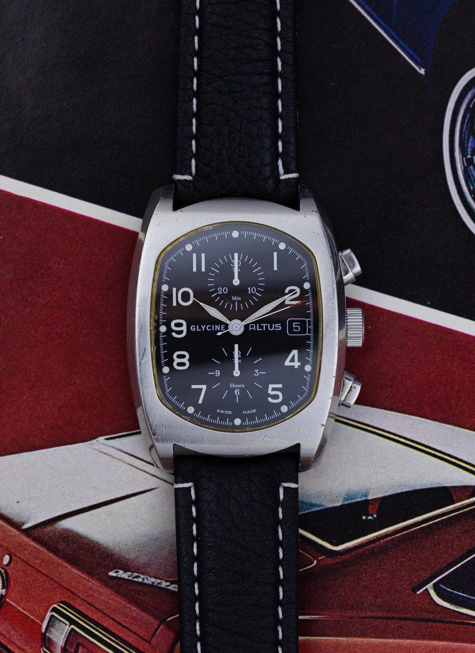 2010s Glycine Altus Chronograph 3811 cal. Valjoux 7750