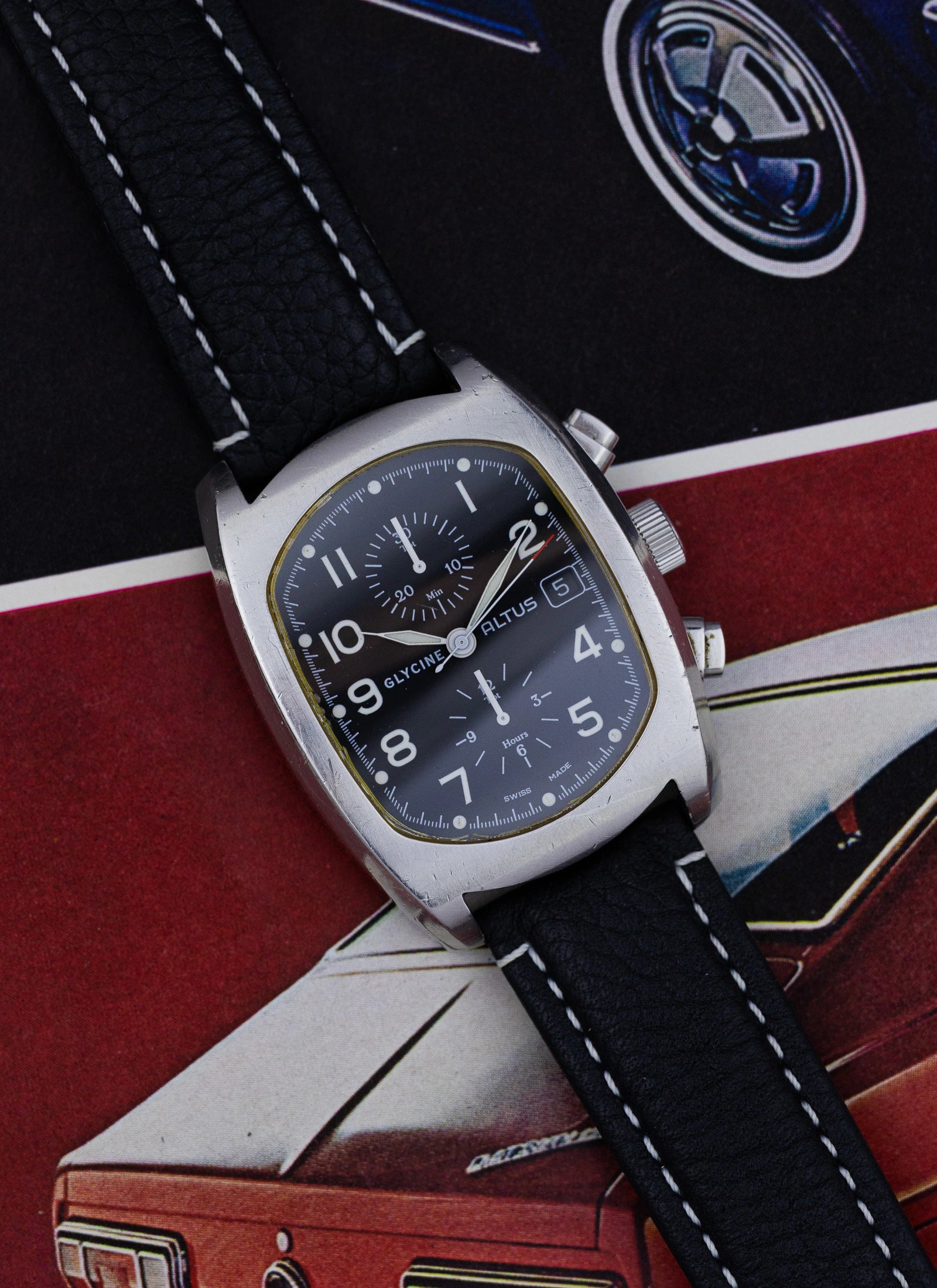 2010s Glycine Altus Chronograph 3811 cal. Valjoux 7750