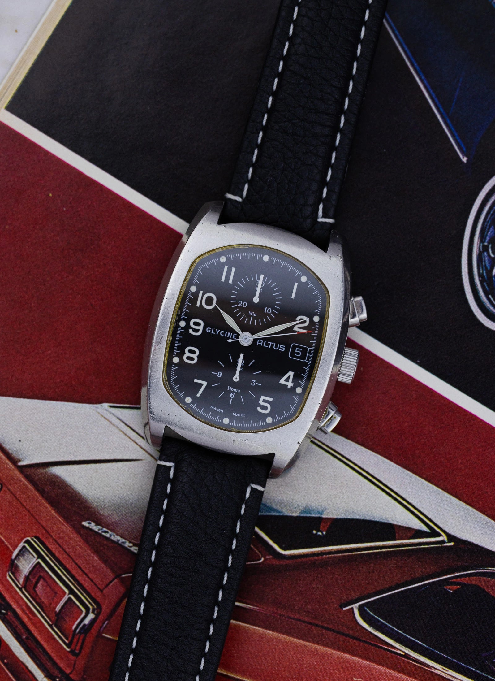 2010s Glycine Altus Chronograph 3811 cal. Valjoux 7750