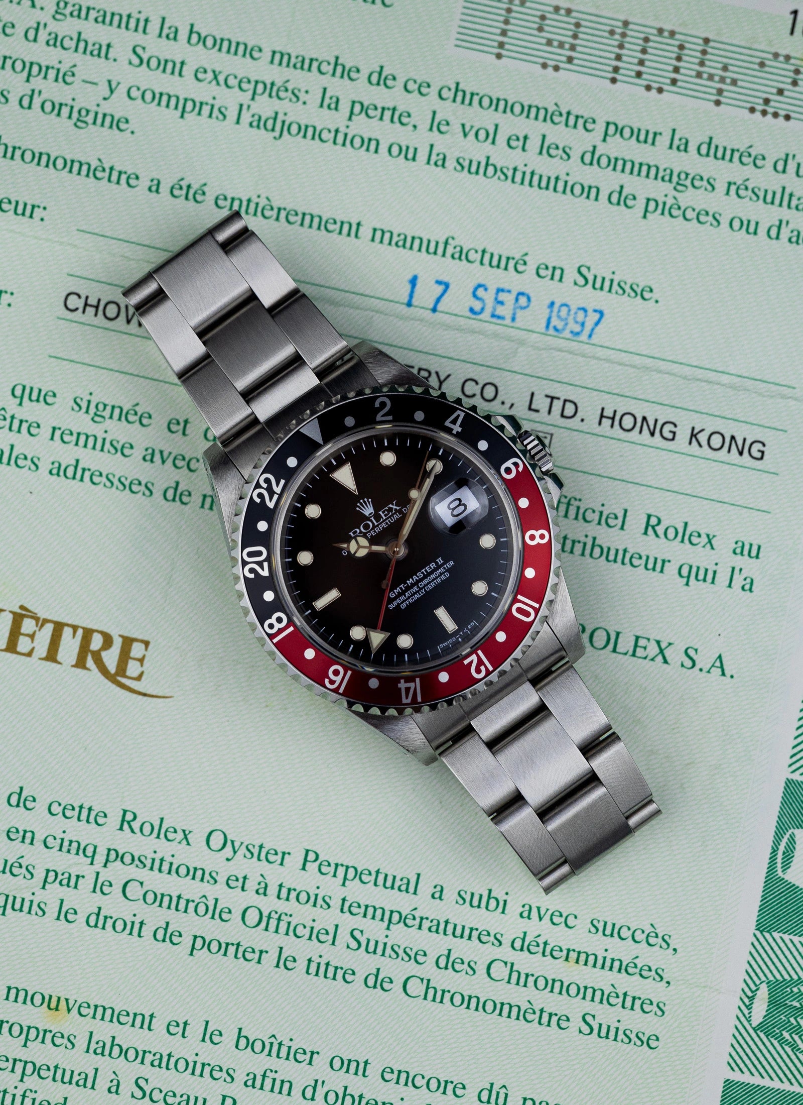 1996 Rolex GMT-Master II 16710 Coke Full Set