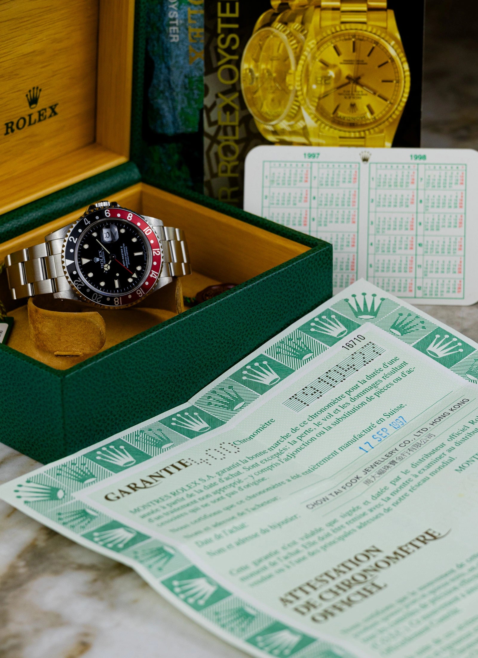 1996 Rolex GMT-Master II 16710 Coke Full Set