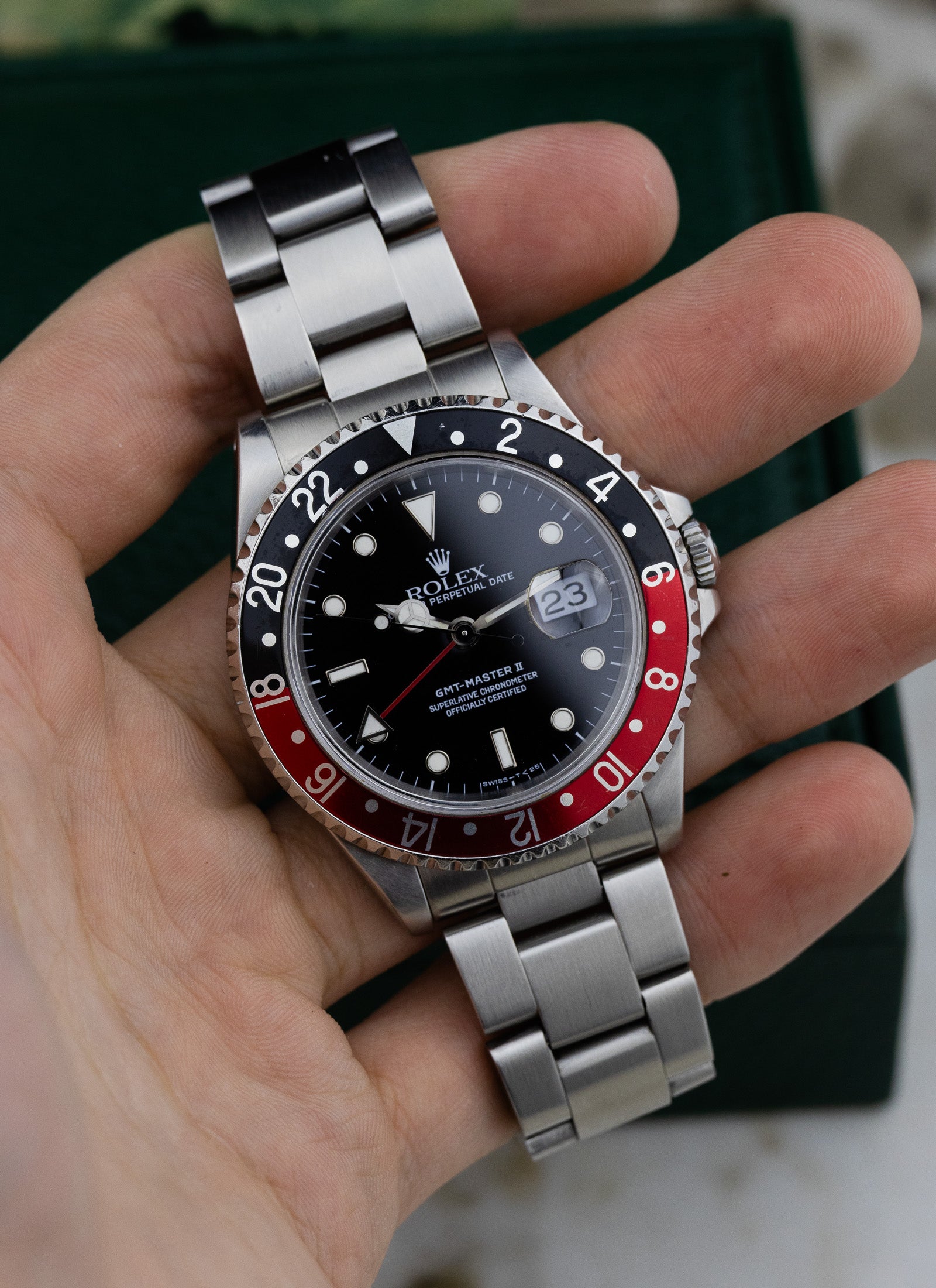 1990 Rolex GMT Master II Coke 16710 Box