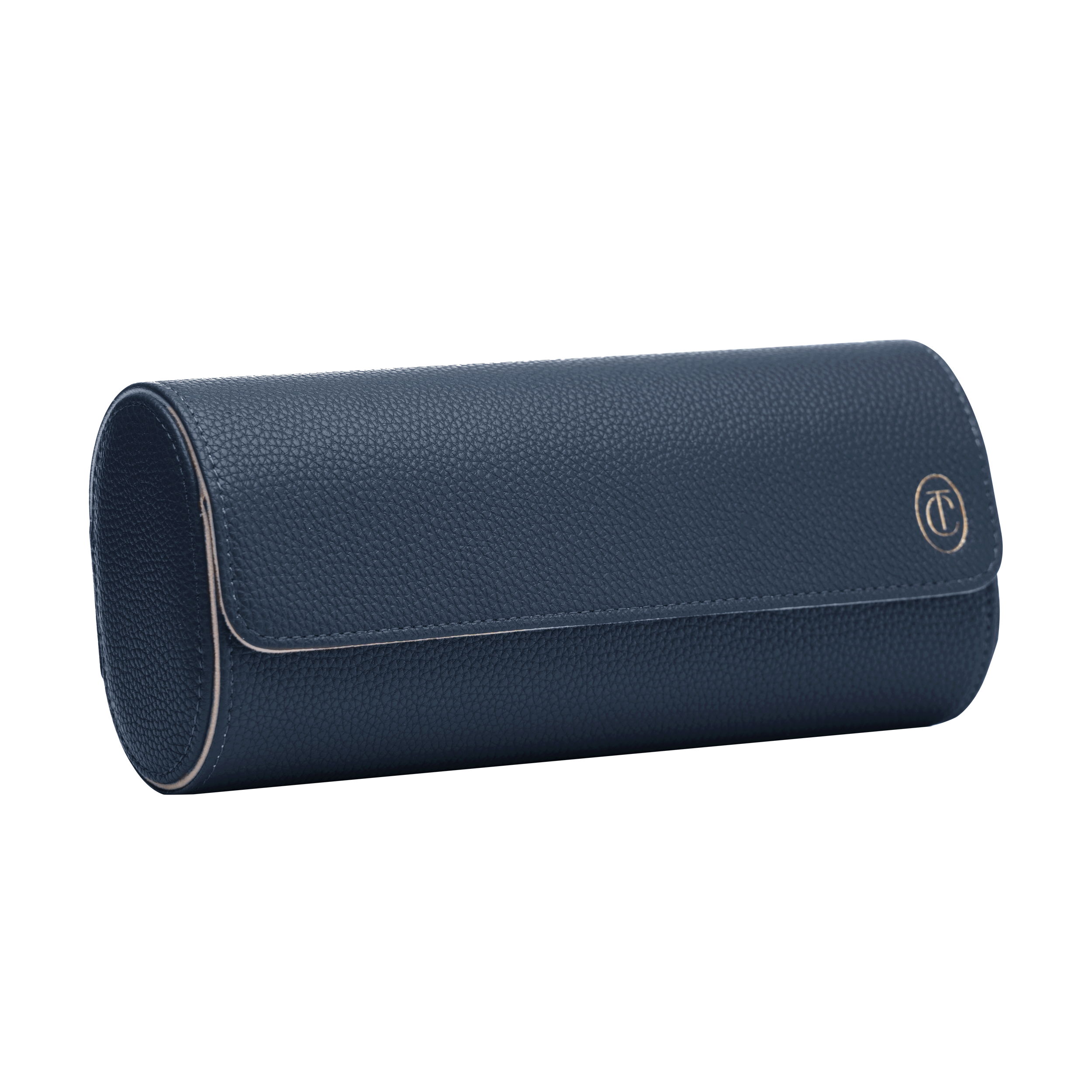 Etui na zegarek potrójne navy gold